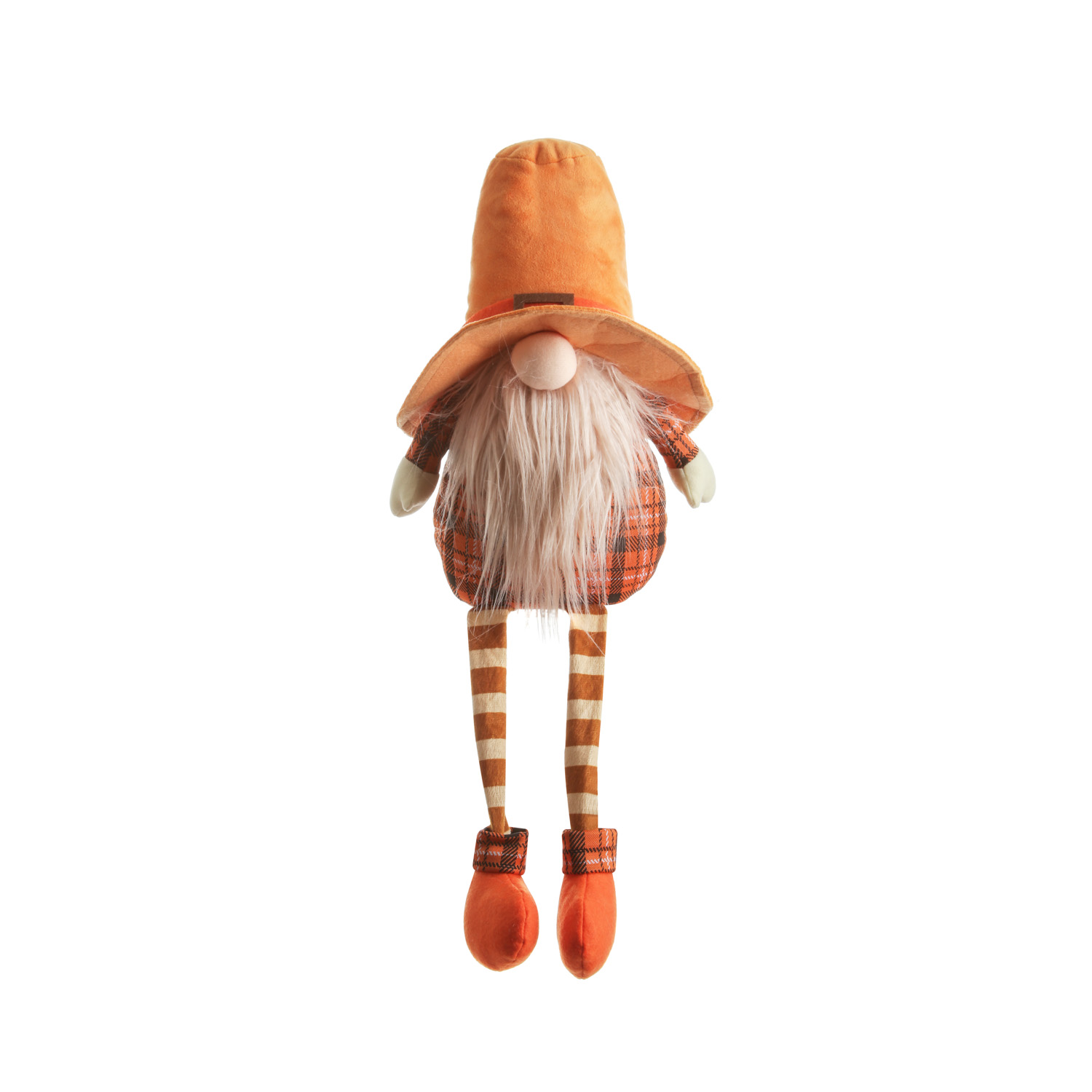 Gnomo autunno gambemolli 75 cm righe