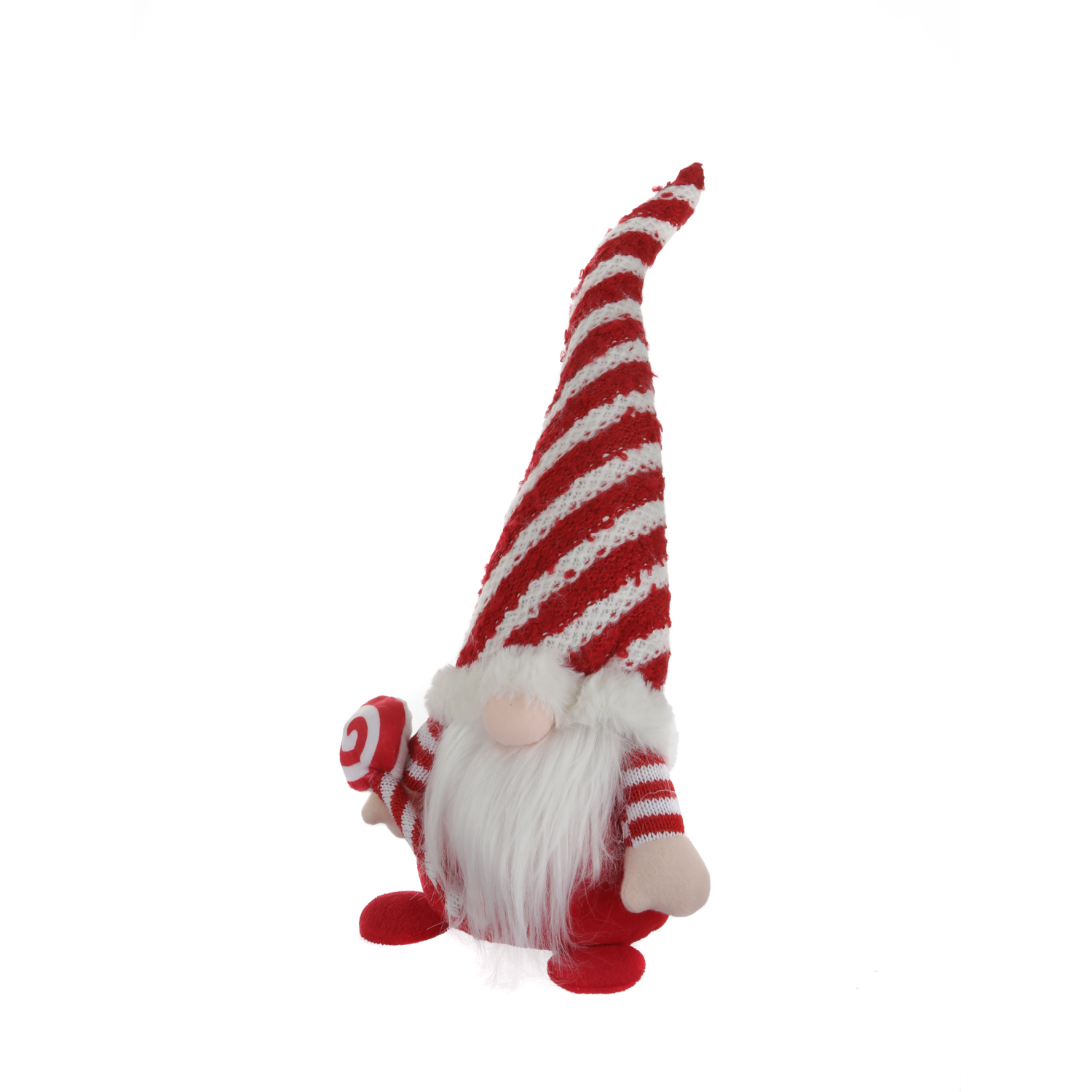 Gnomo Natale Fermaporta 45 cm Rosso e Bianco