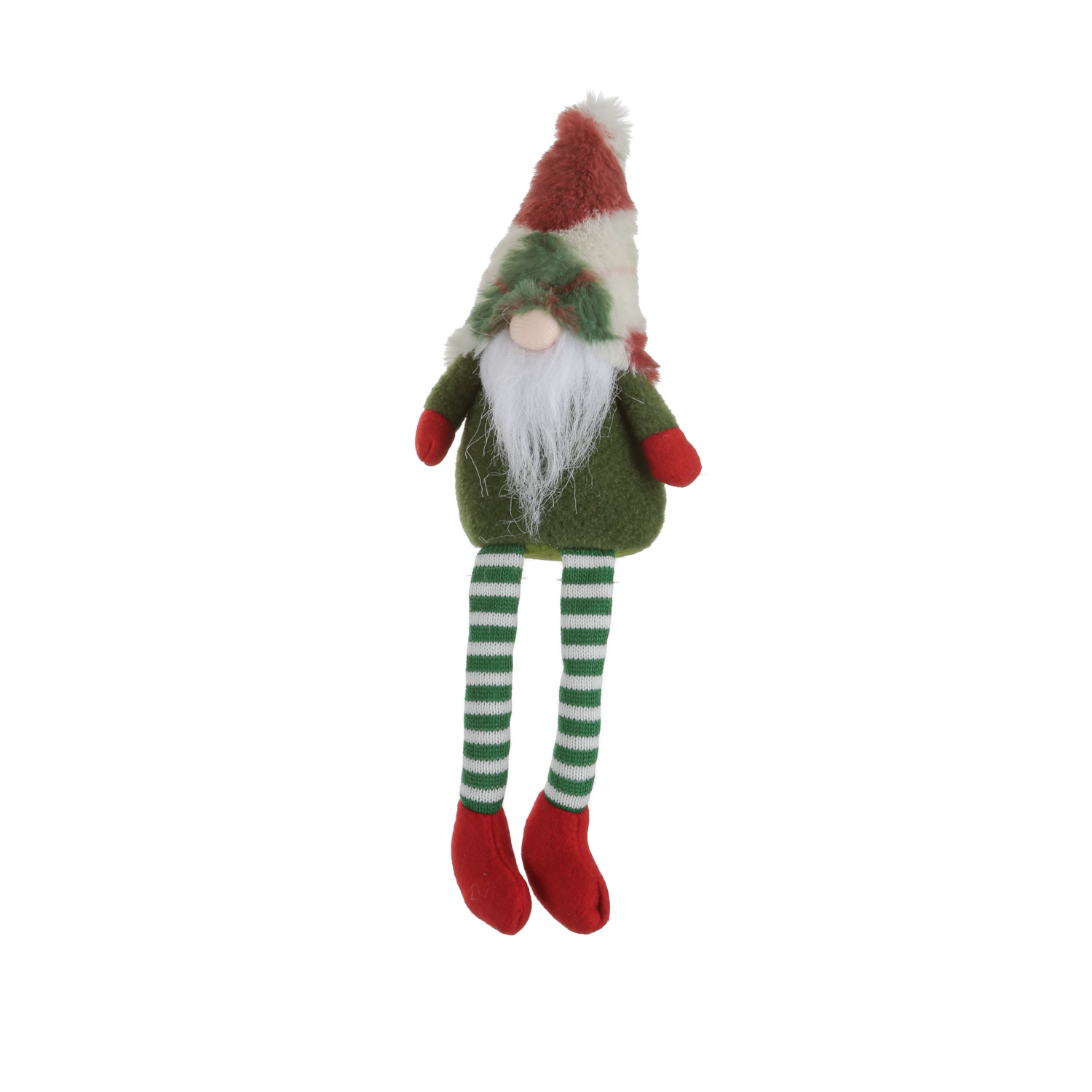 Gnomo Natale Gambemolli 30 cm: Rosso e Verde