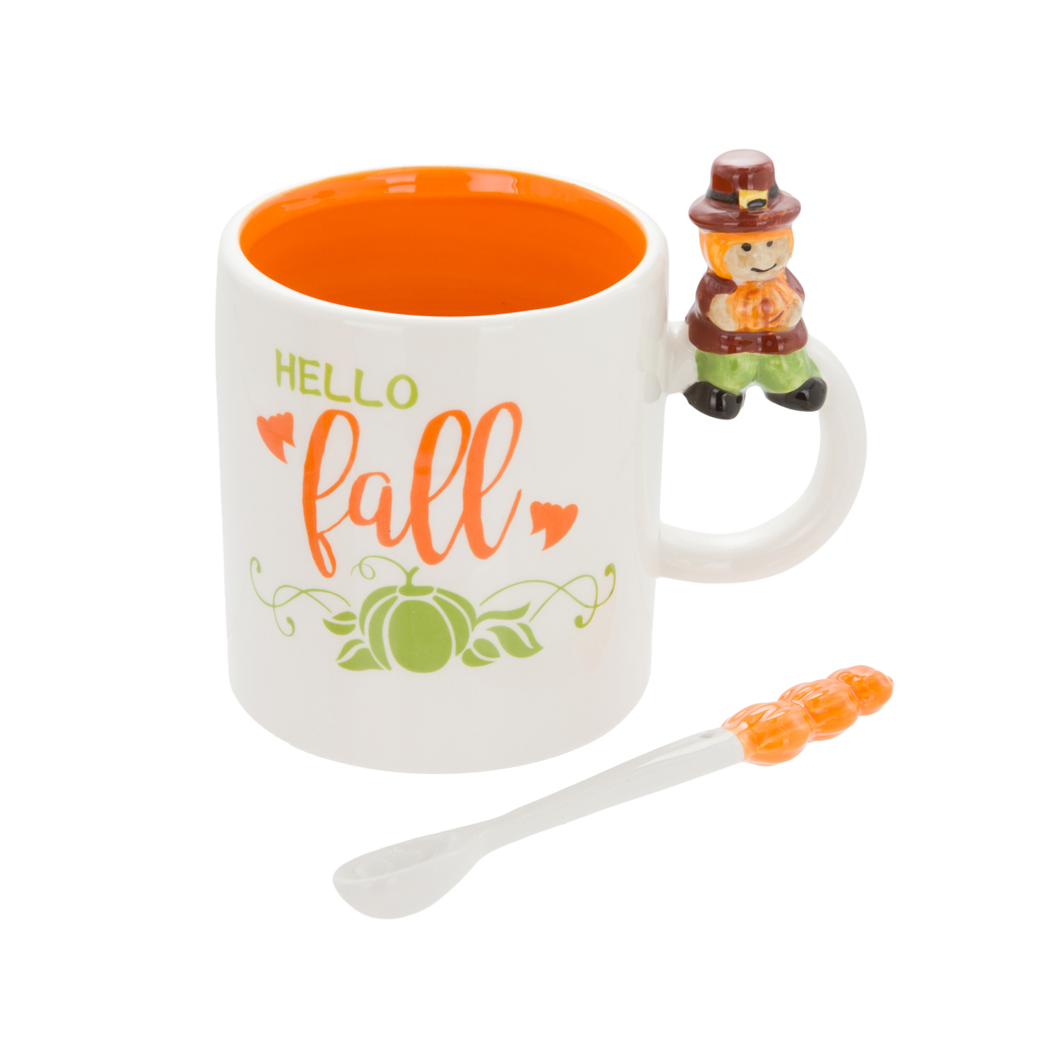 Mug autunno ceramica 500 ml con cucchiaino