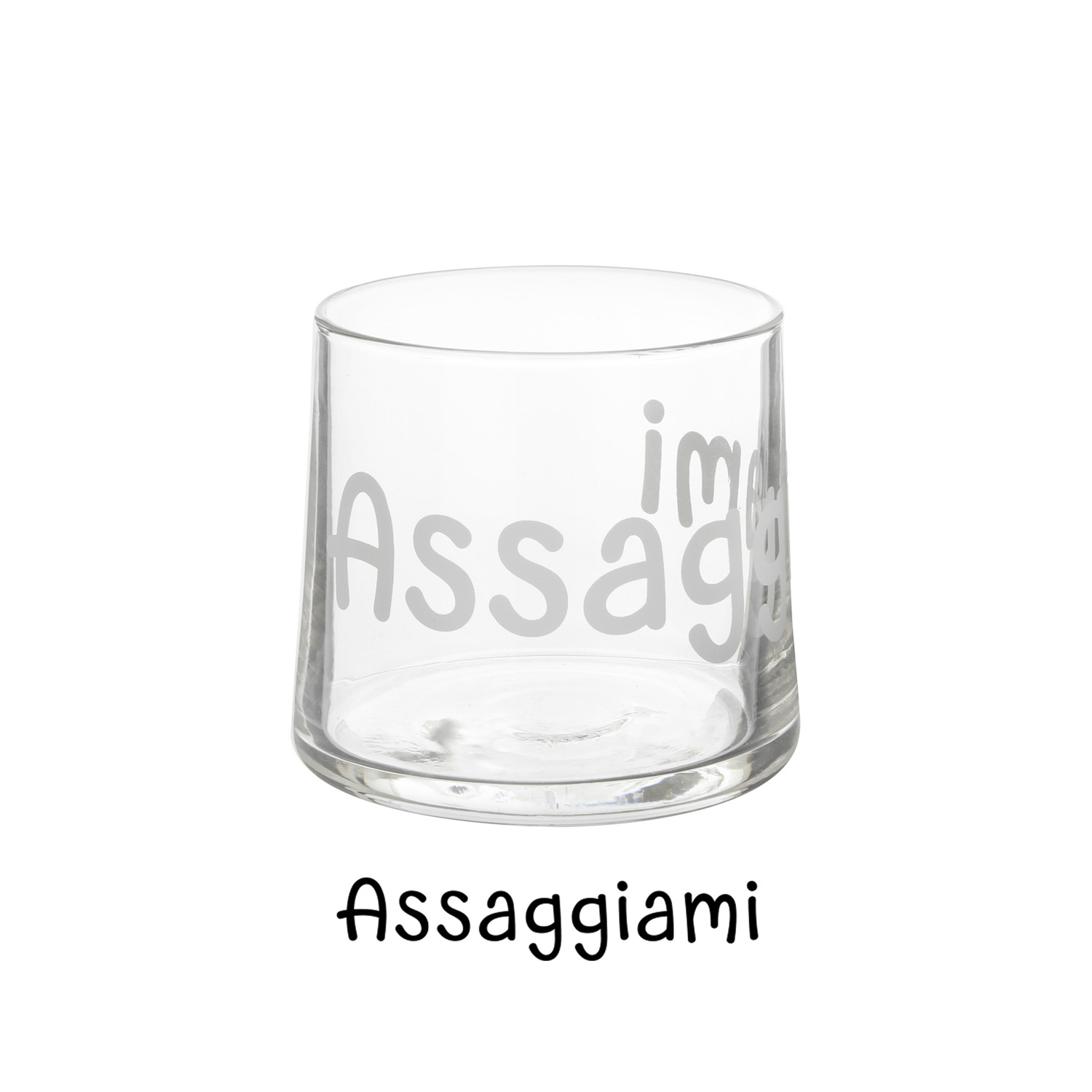 Coppetta vetro scritta Assaggiami 220 ml
