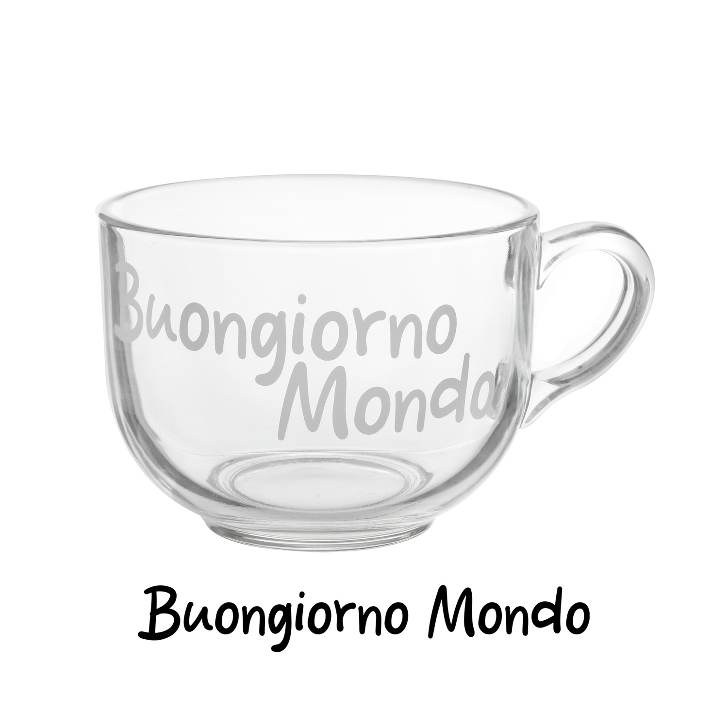 Tazza jumbo 700 ml scritta Buongiorno mondo