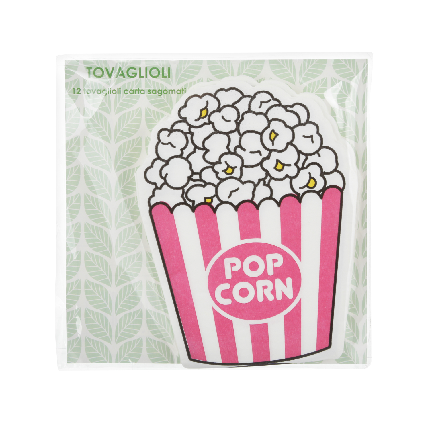 Set 12 tovaglioli pop corn in carta