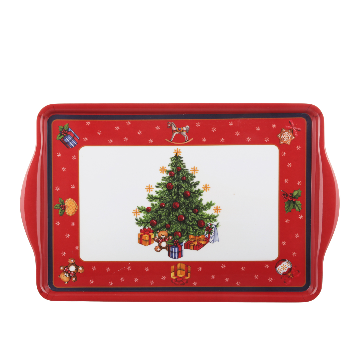 Vassoio albero di Natale 46x29 cm in melammina