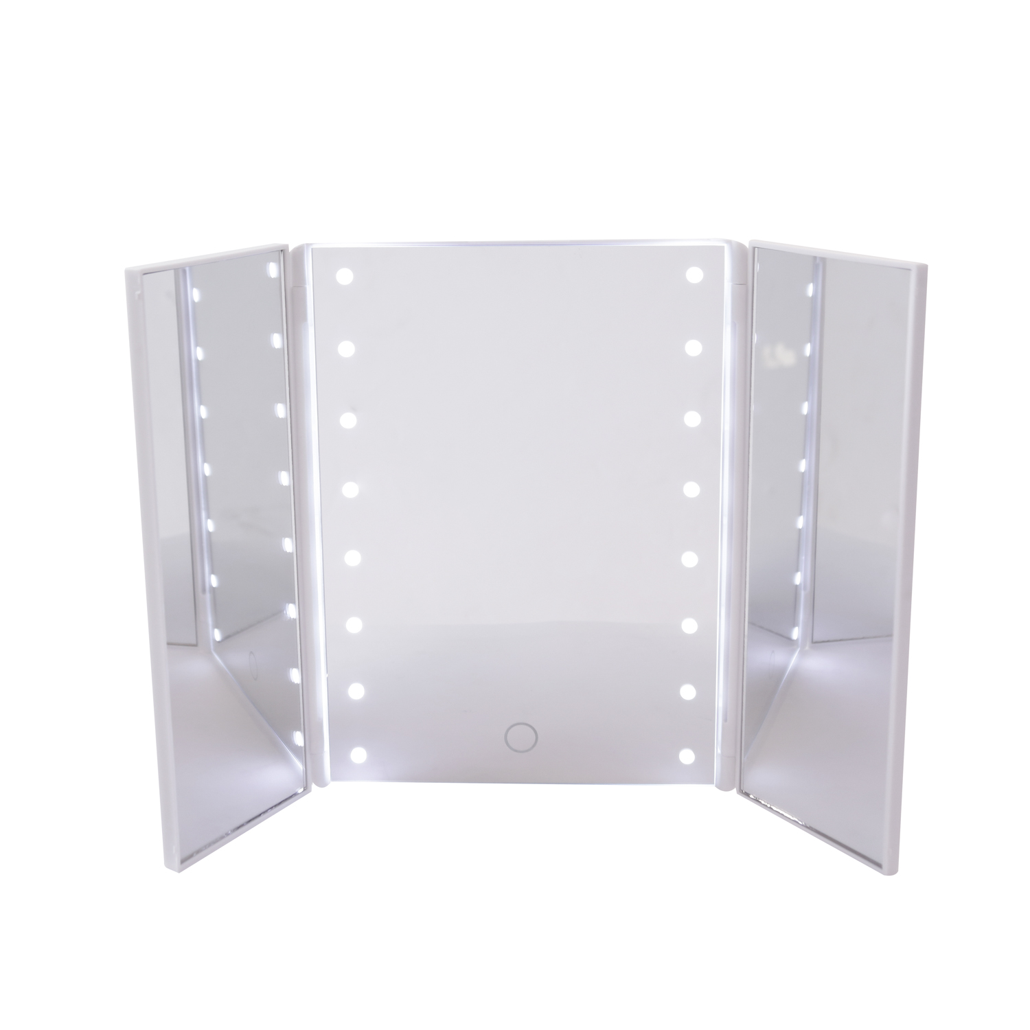 Specchio per trucco con LED bianco 18x24,5 cm