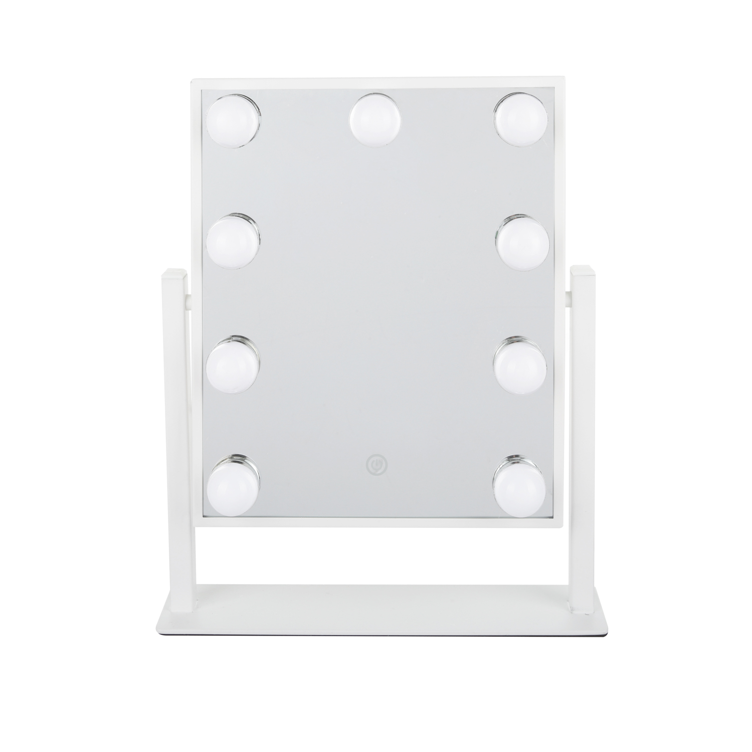 Specchio da tavolo bianco 31x36 cm Hollywood