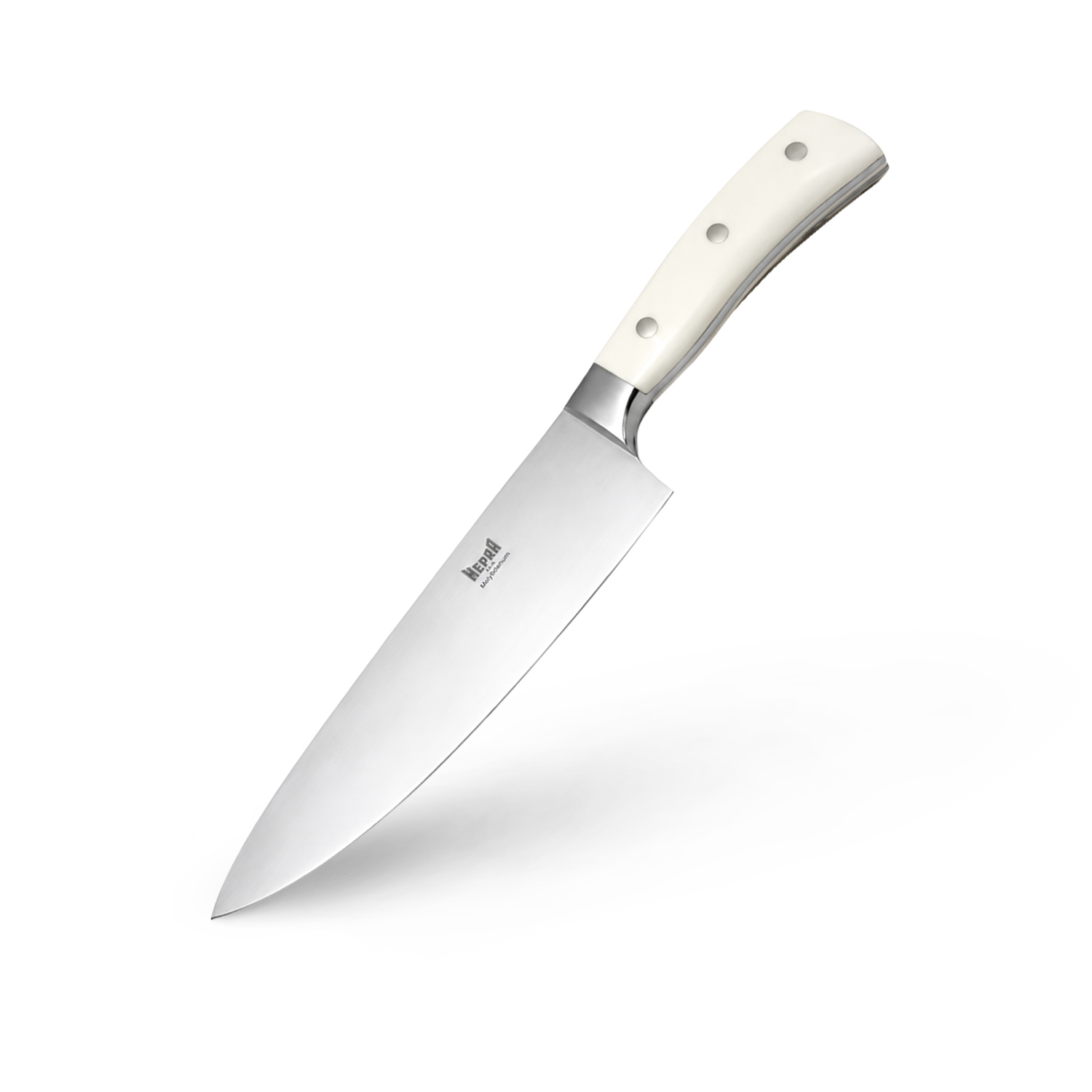 Coltello chef 20 cm Mepra manico bianco