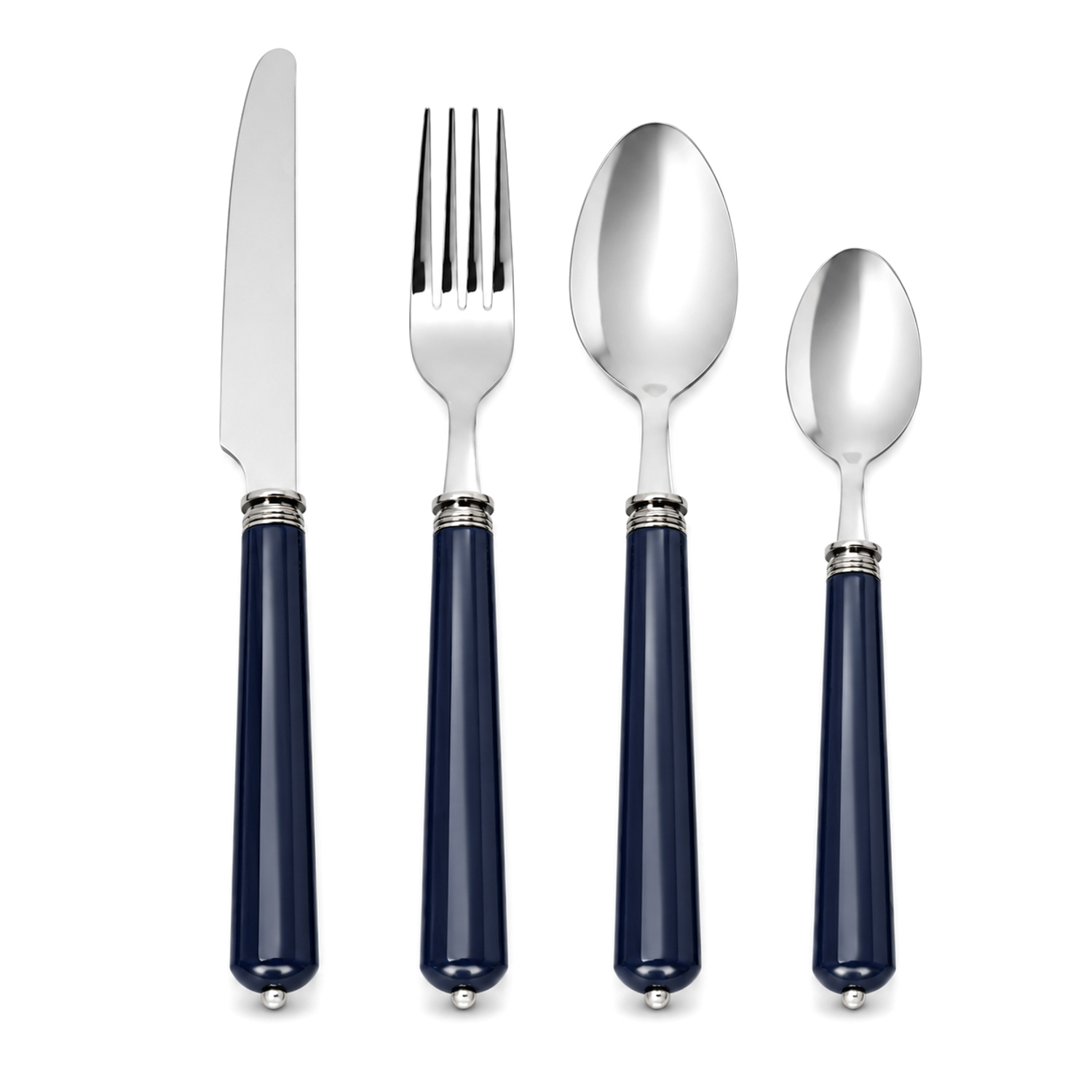 Set 24 posate Country blu