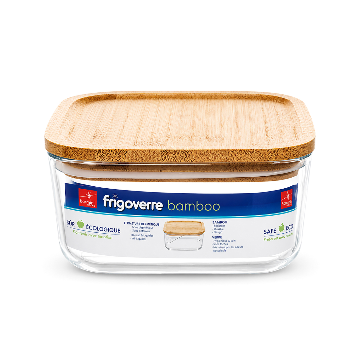 Contenitore alimentare vetro 15x15 cm Frigoverre