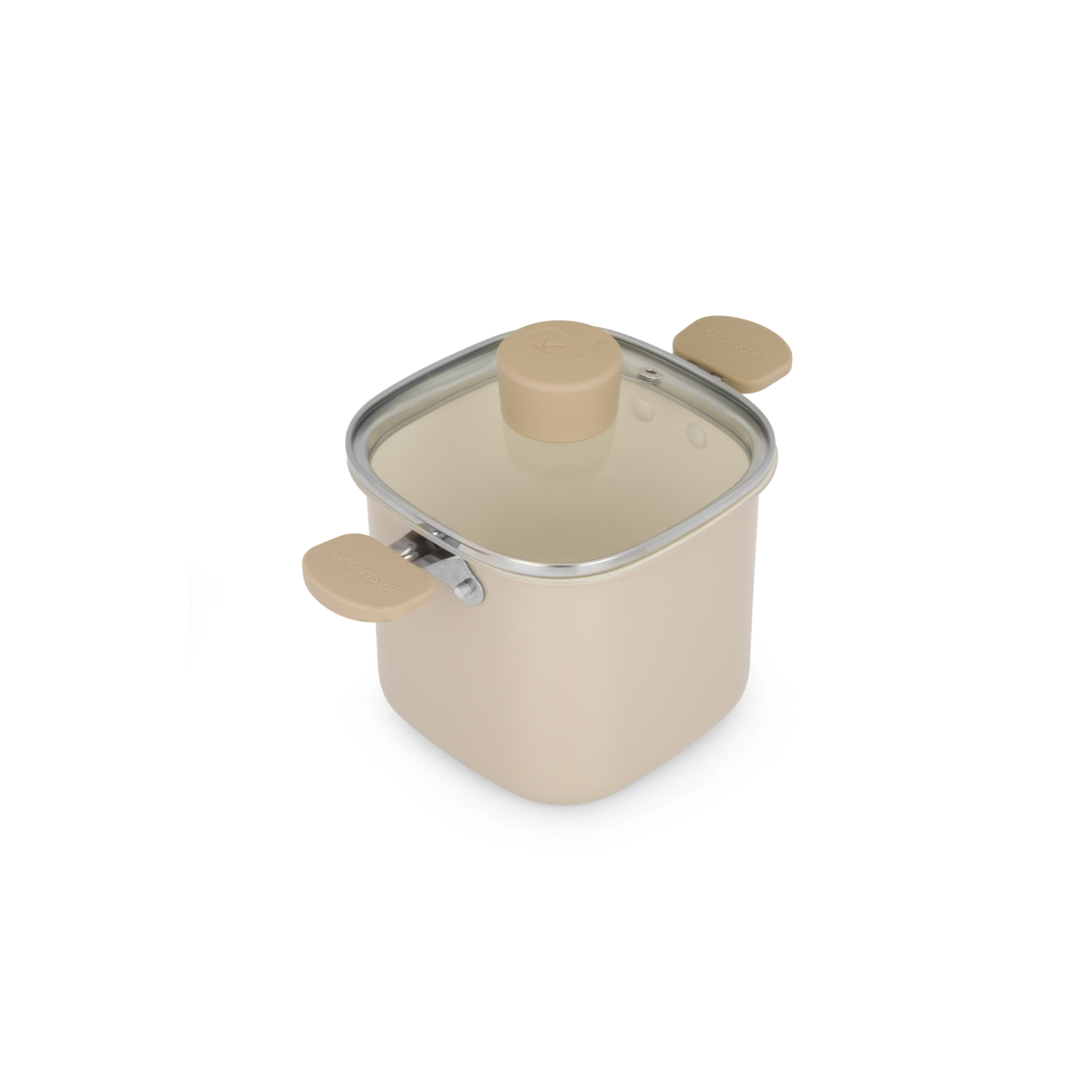 Casseruola alta 13x13 cm Mini Fantasy con coperchio beige