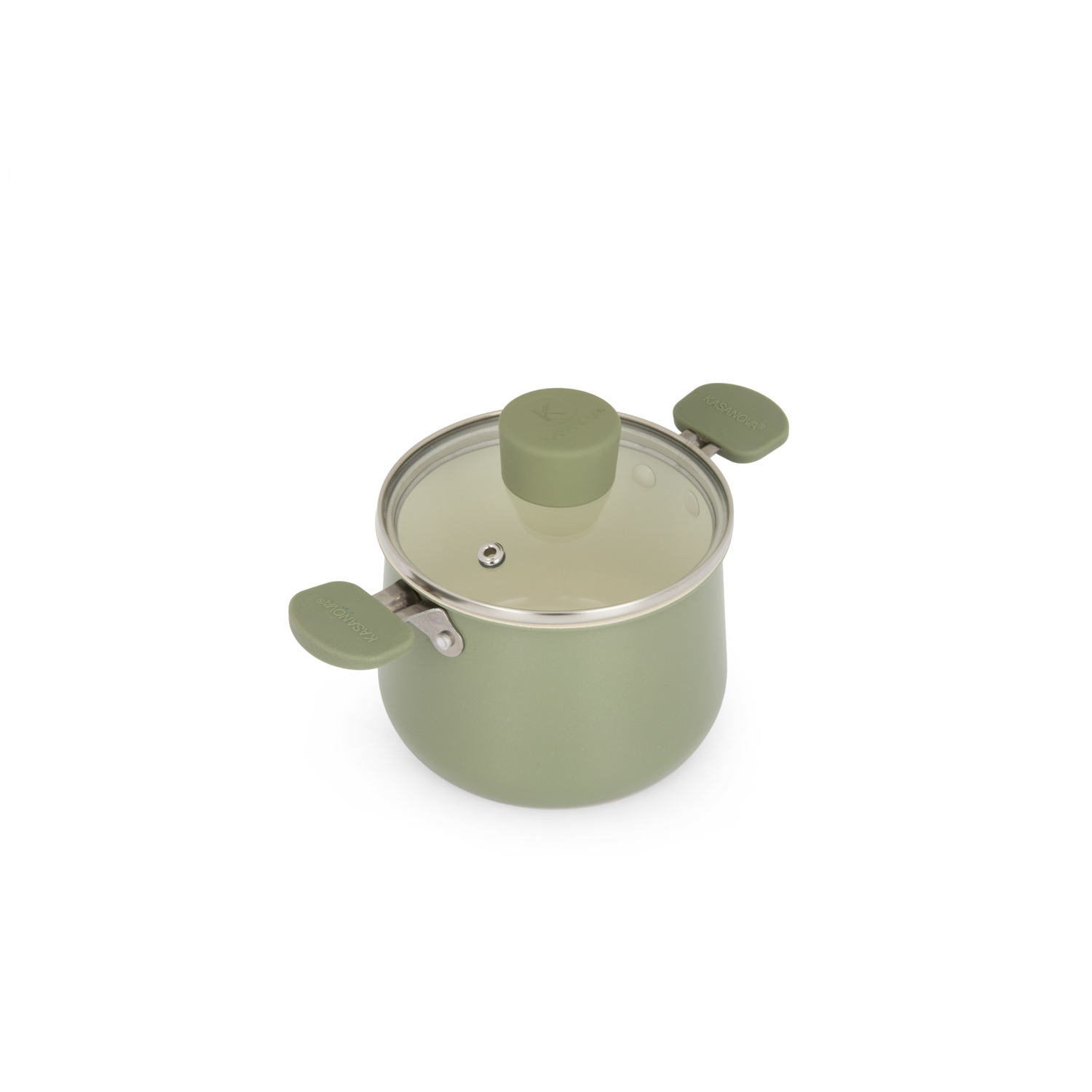 Casseruola alta 13 cm Mini Fantasy con coperchio verde