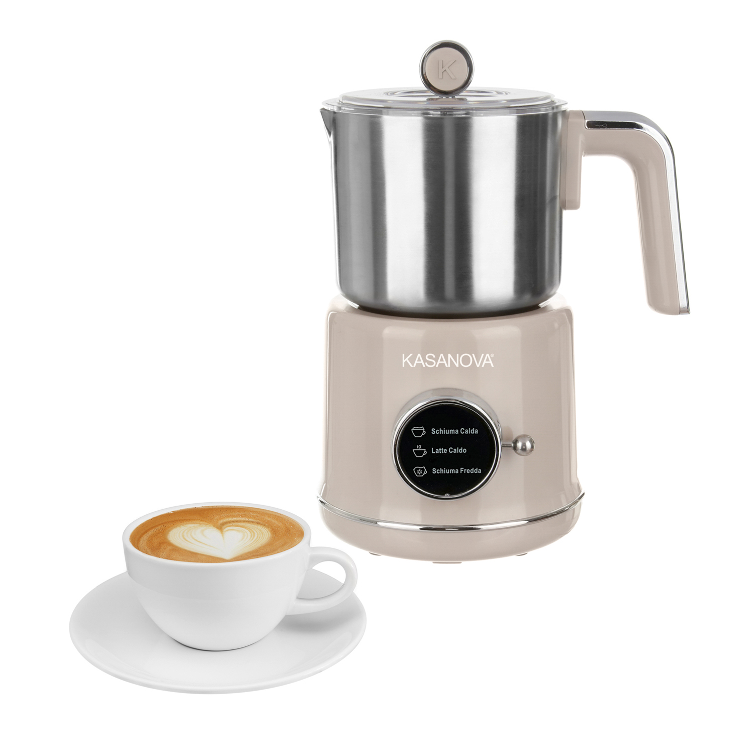 Montalatte 3 funzioni 250 ml 650 W tortora