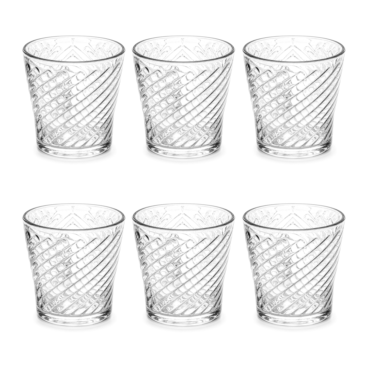 Set 6 bicchieri acqua vetro 290 ml Atelier