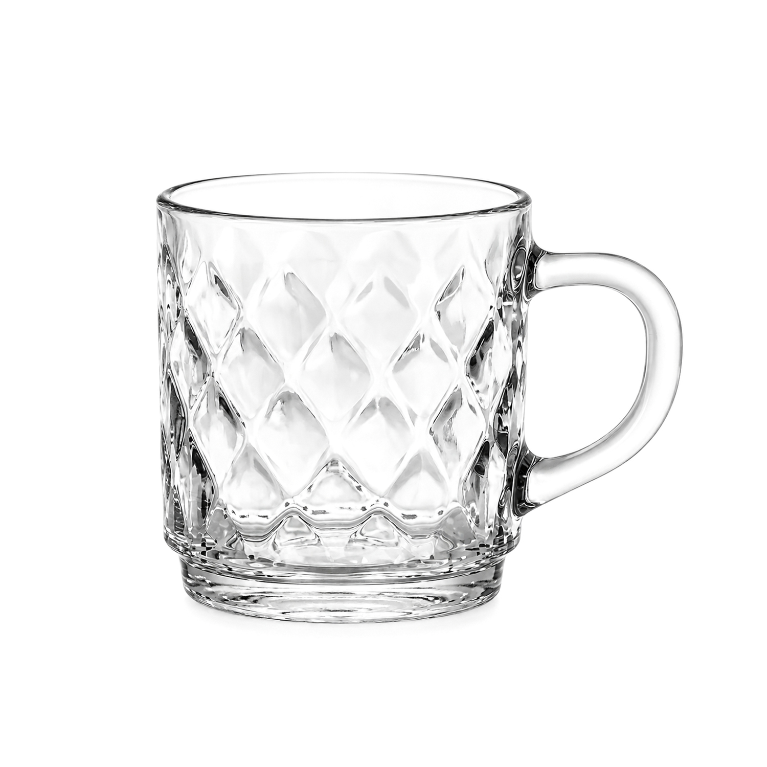 Set 6 mug in vetro 250 ml Crysta