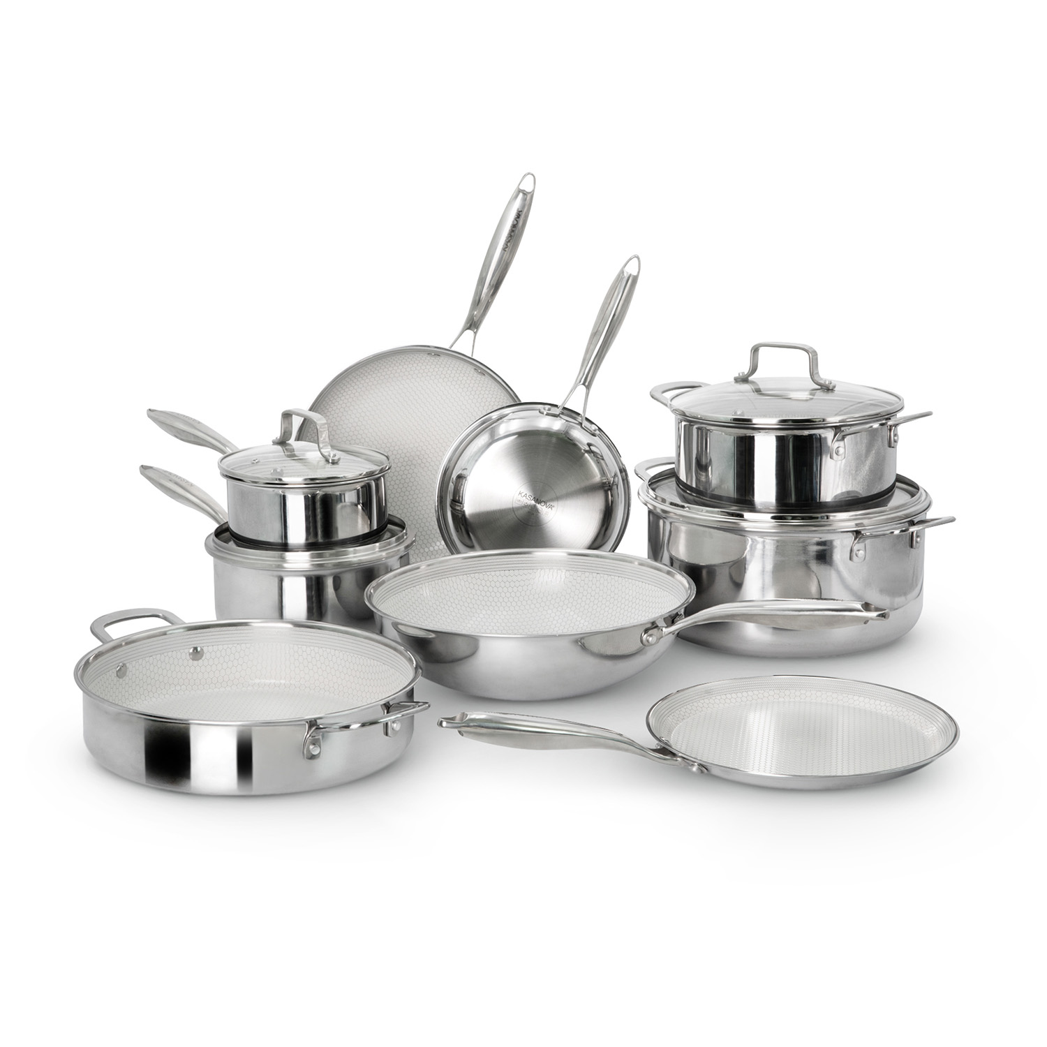 Batteria 3 strati 13 pezzi bianca Tri - Ply Ceramic