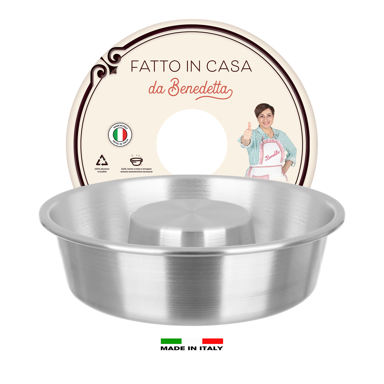 Stampo ciambella con buco 24 cm Fatto in casa da Benedetta alluminio
