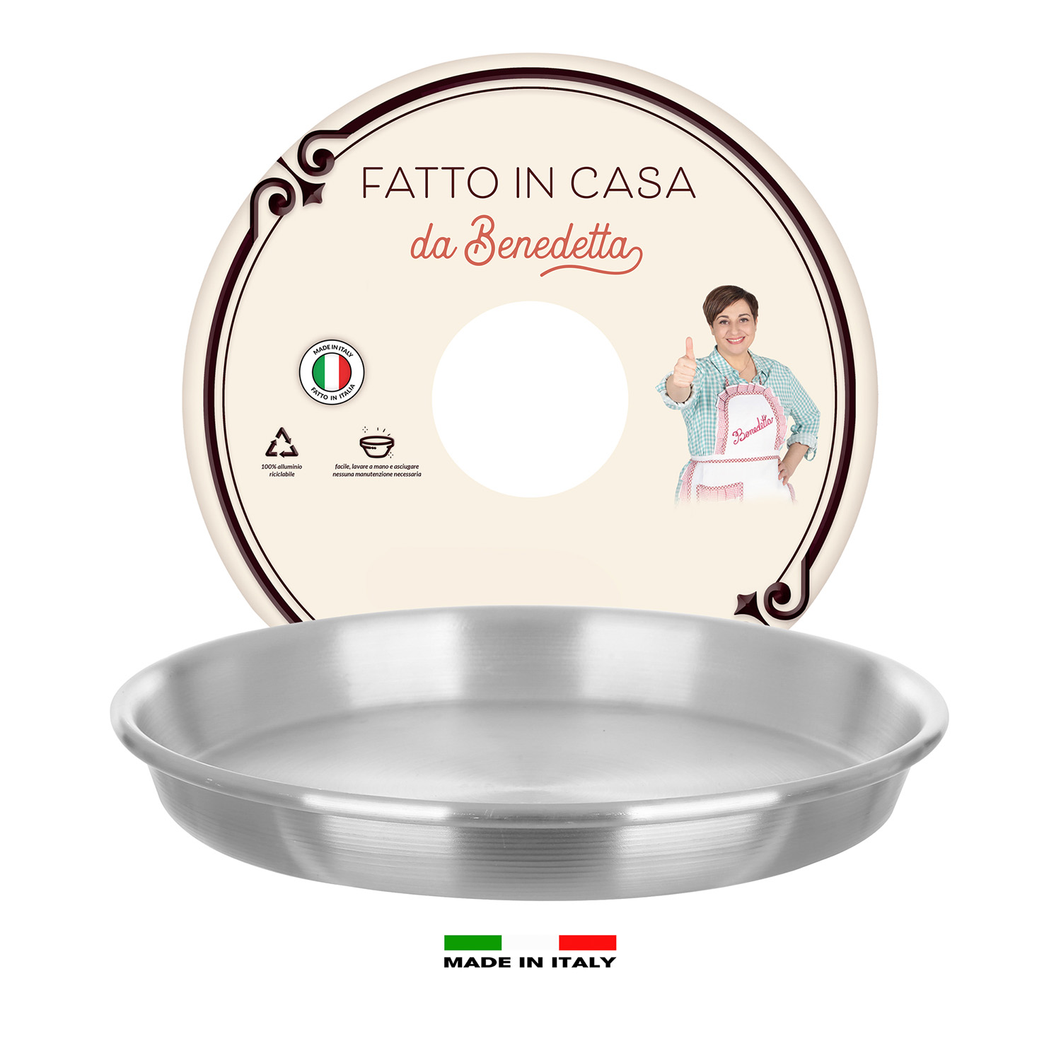 Stampo crostata 24 cm Fatto in casa da Benedetta alluminio