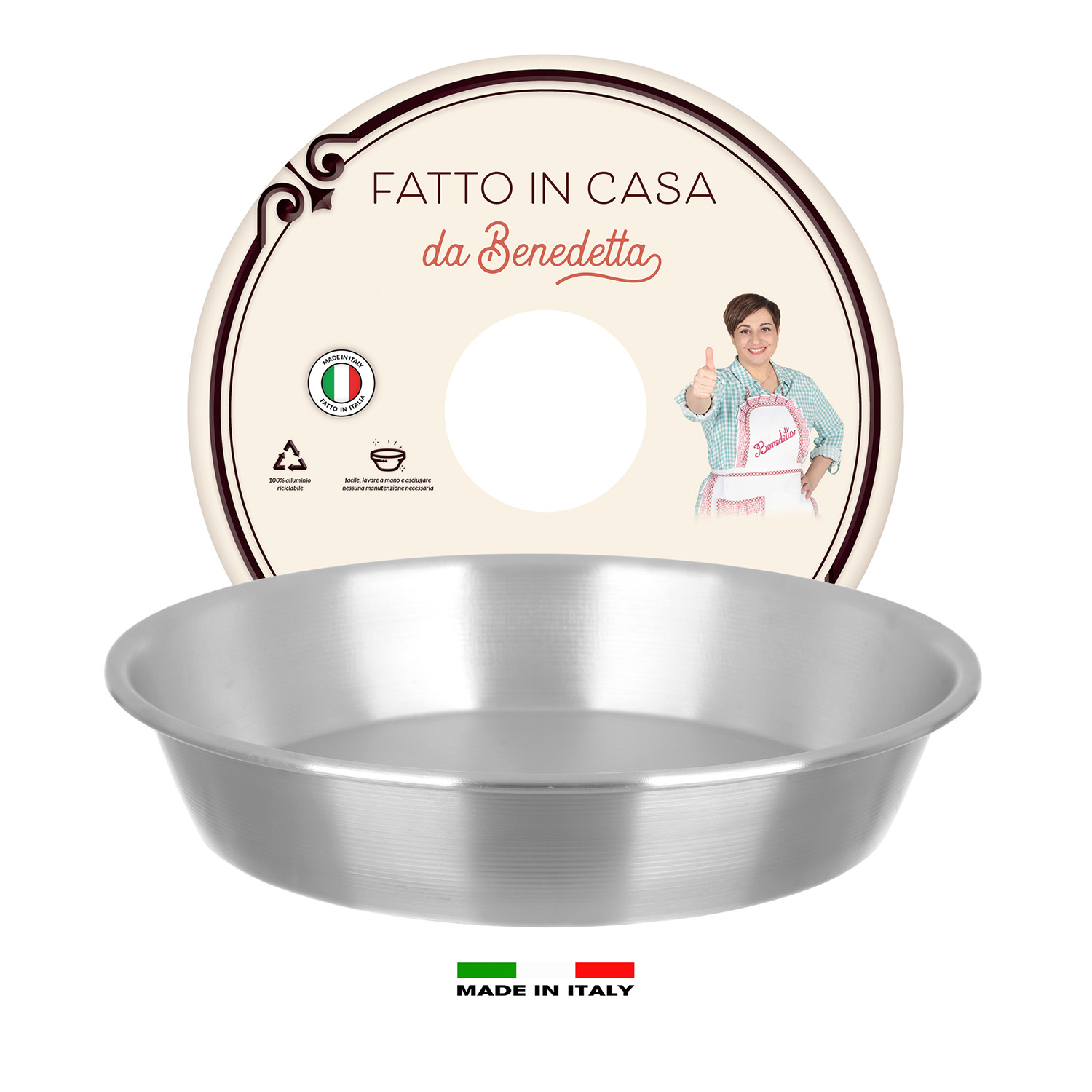 Stampo torta Caprese 24 cm Fatto in casa da Benedetta alluminio