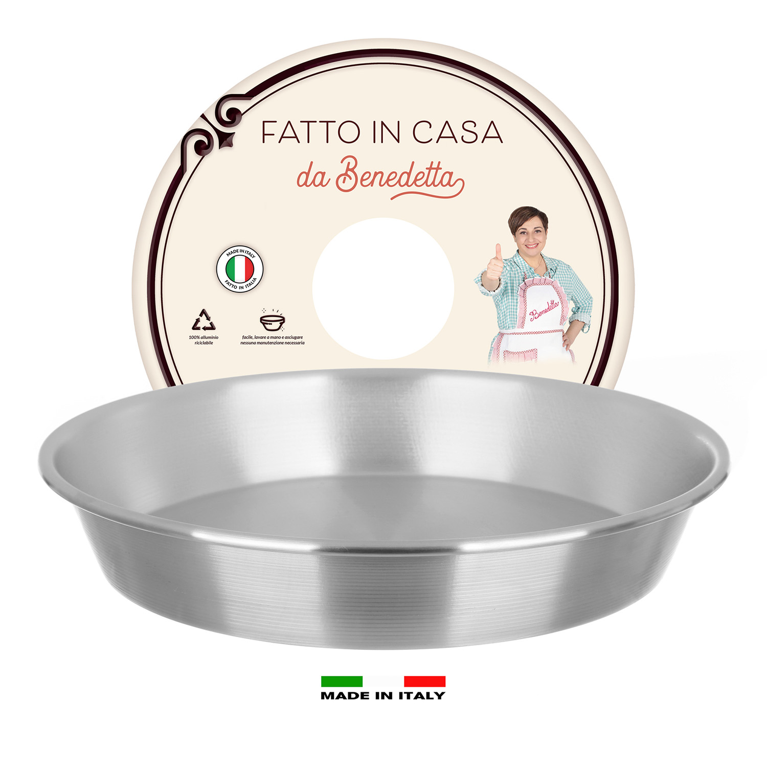 Stampo torta Caprese 28 cm Fatto in casa da Benedetta alluminio