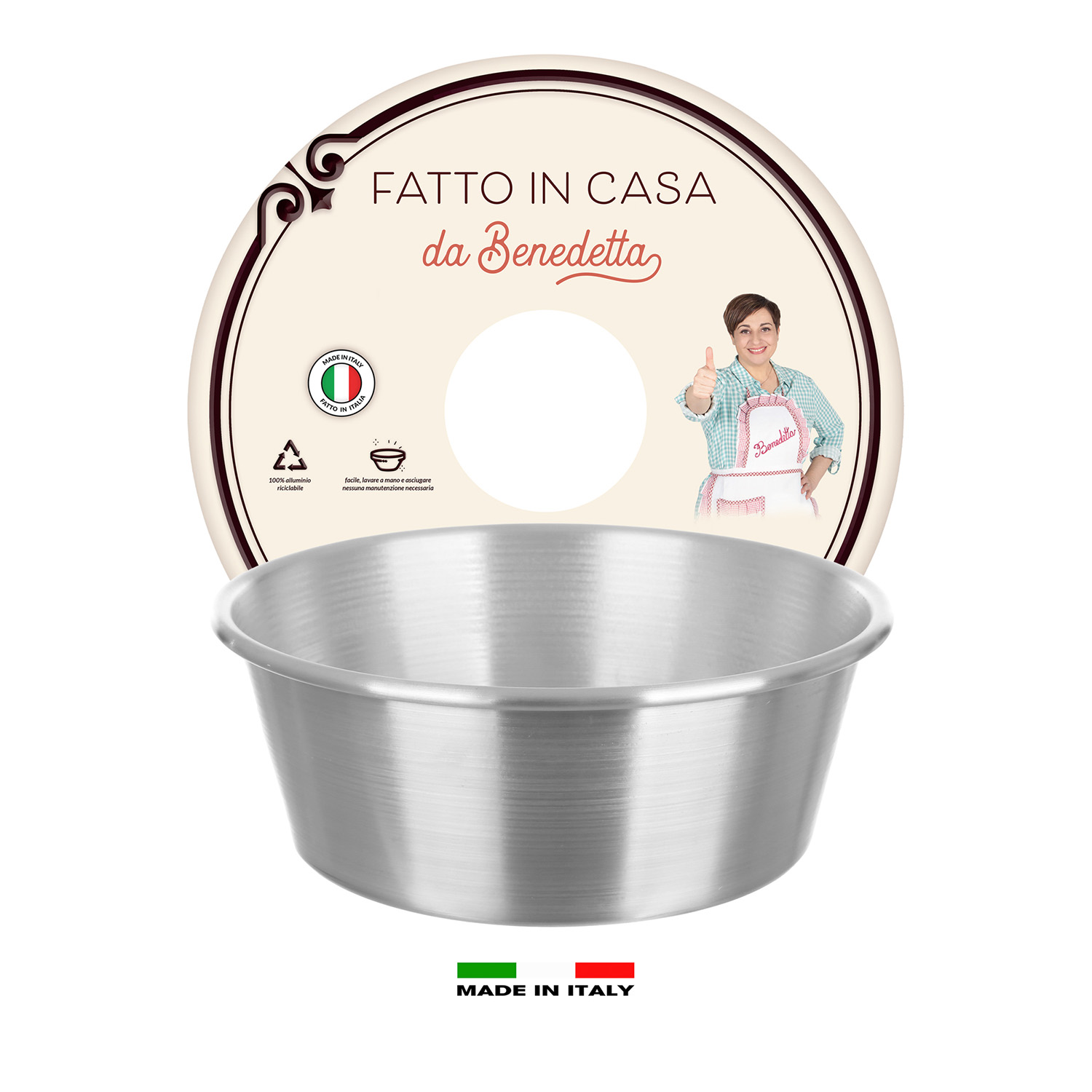 Tortiera alta 20 cm Fatto in casa da Benedetta alluminio