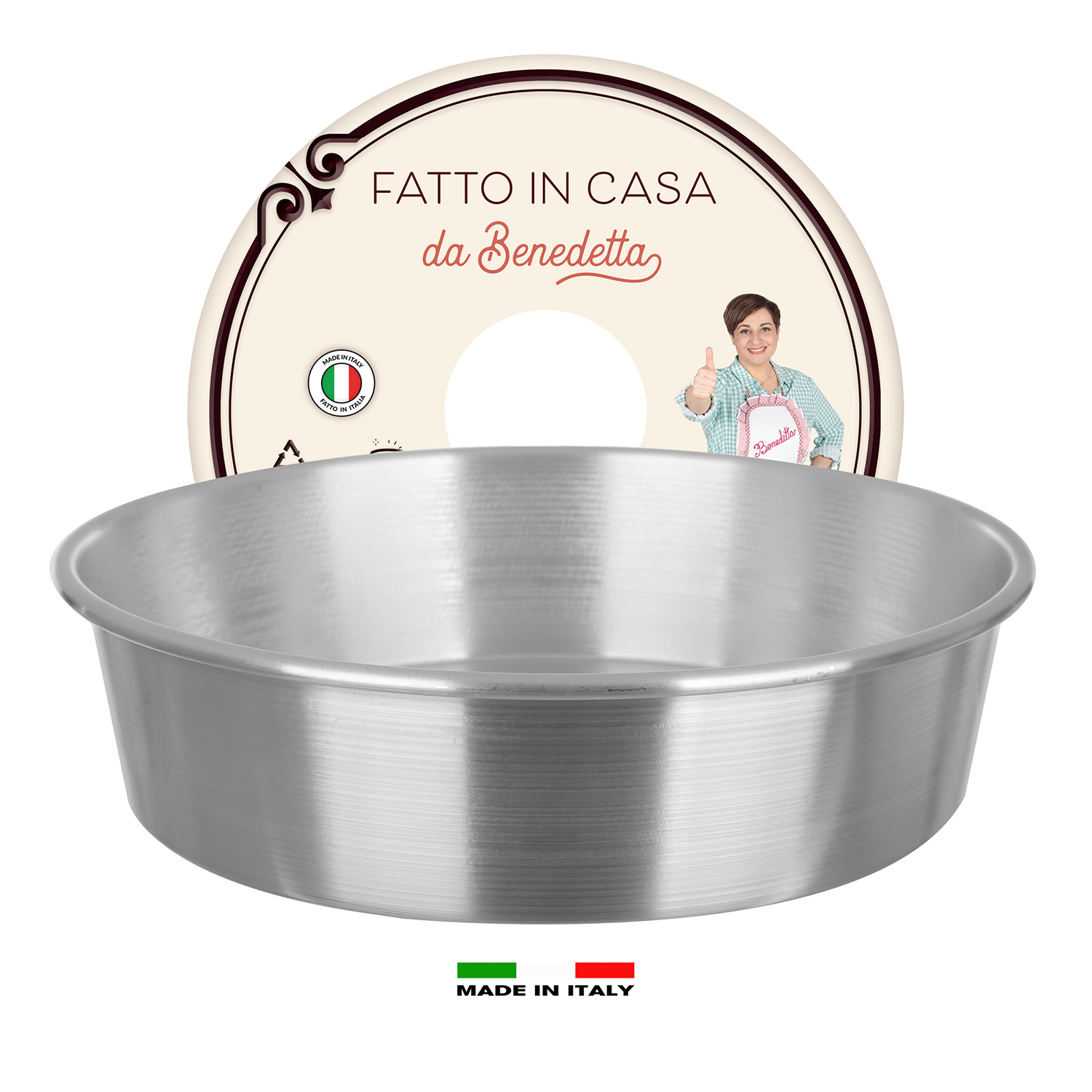 Tortiera alta 28 cm Fatto in casa da Benedetta alluminio