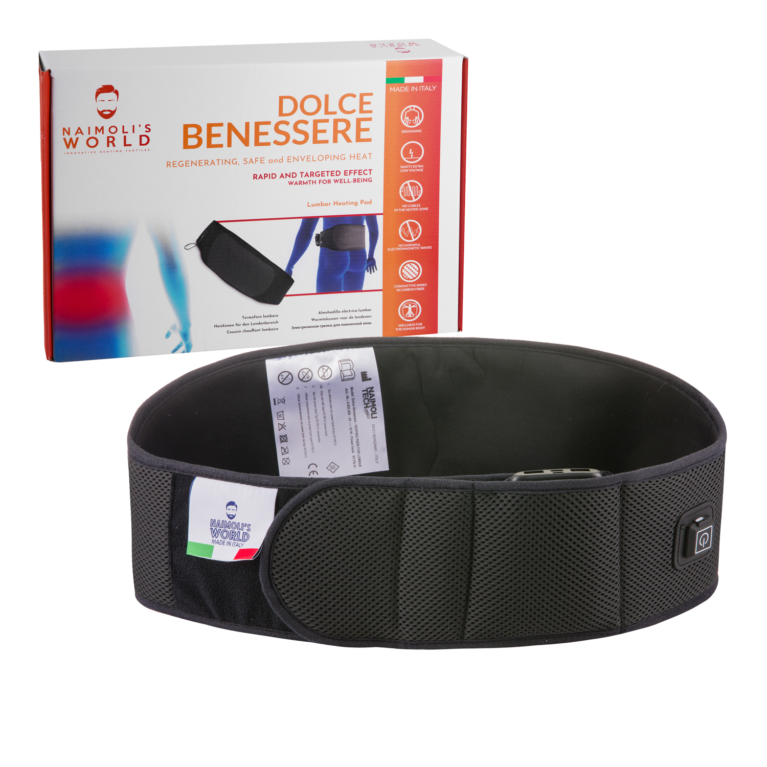 Termoforo lombare senza fili