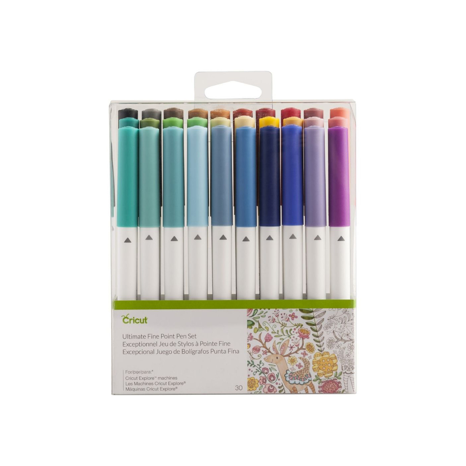 Set 30 penne punta fine colorate Cricut Explore