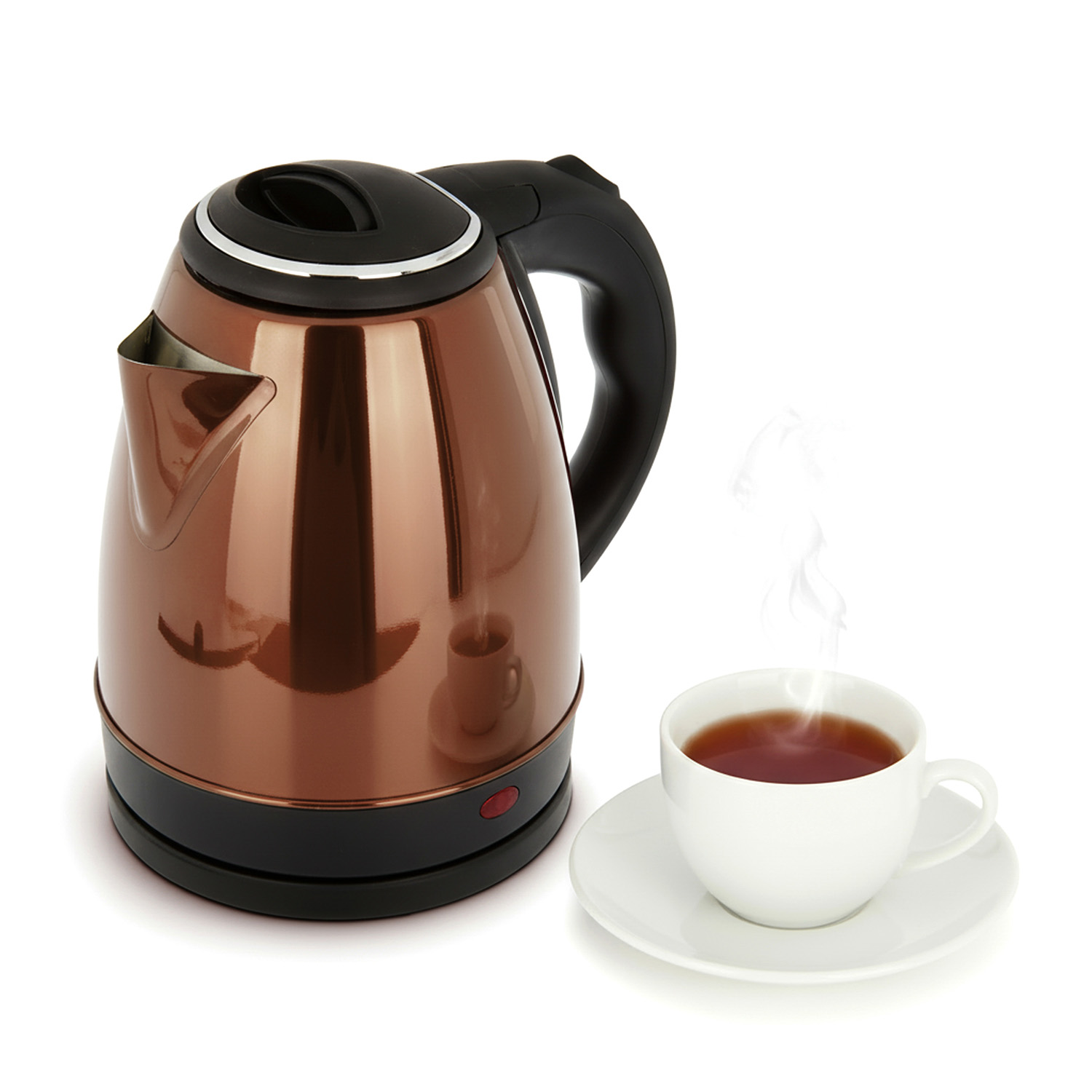 Bollitore elettrico 1,5 L bronzo acciaio inox