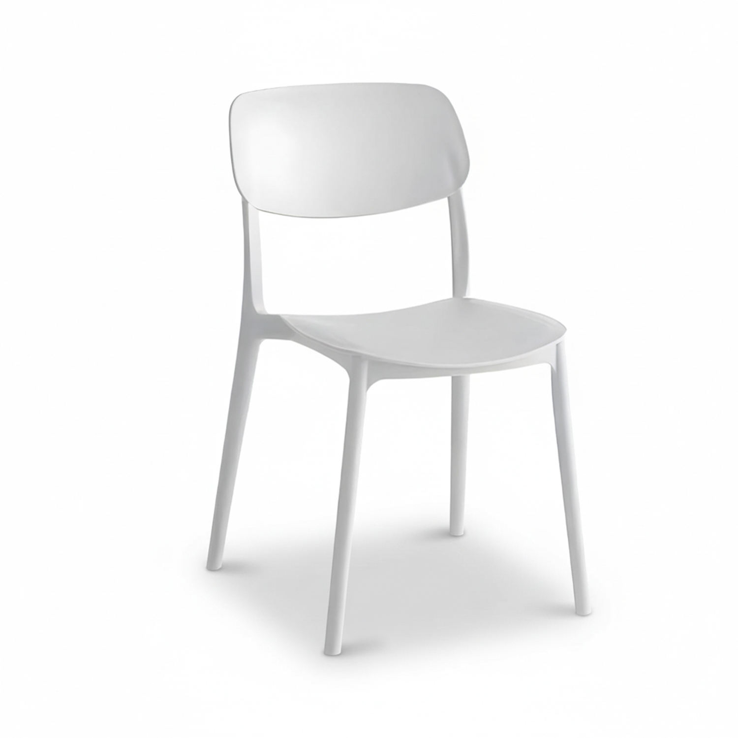 Sedia in plastica bianca 38x39x79 cm