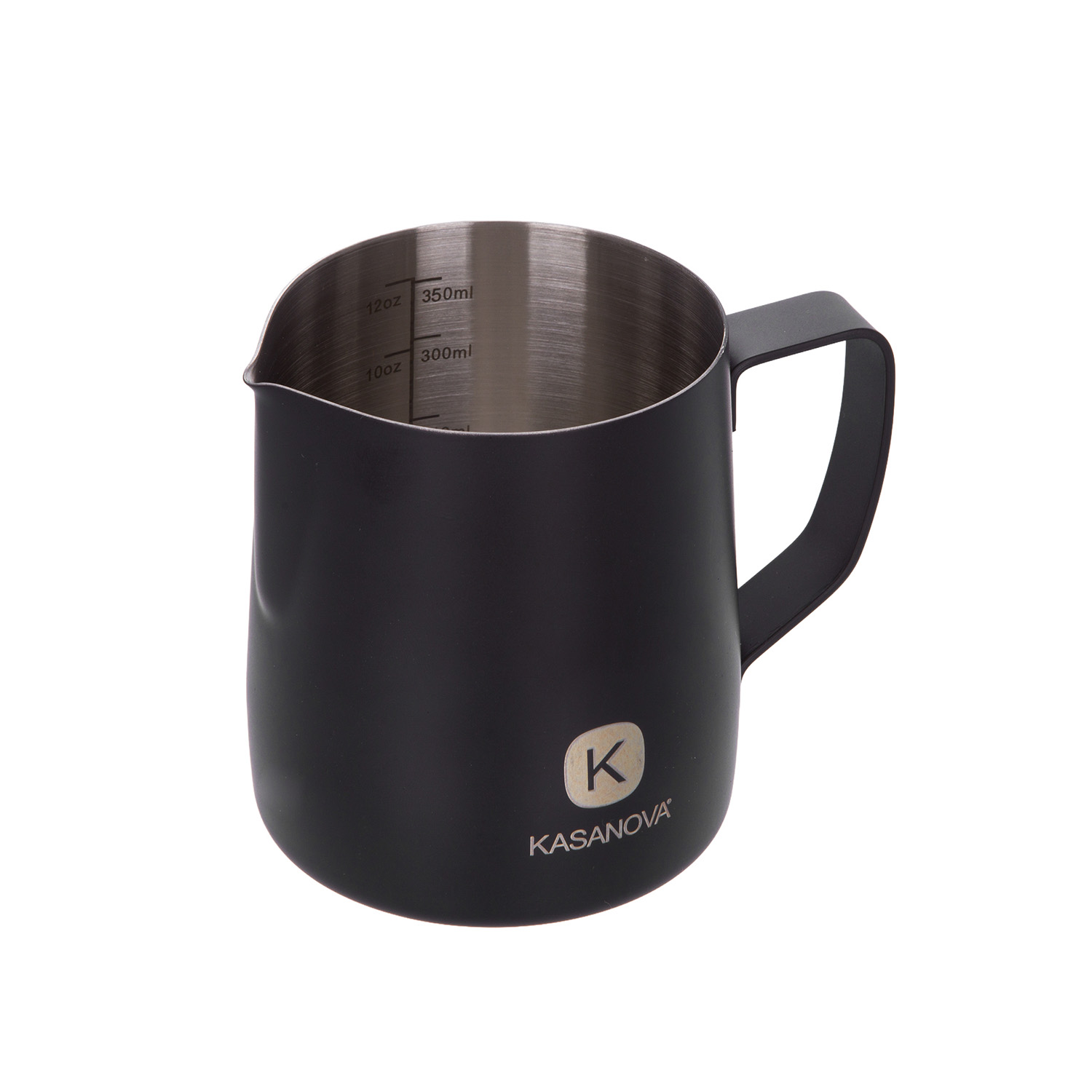 Bricco latte 350 ml acciaio inox nero