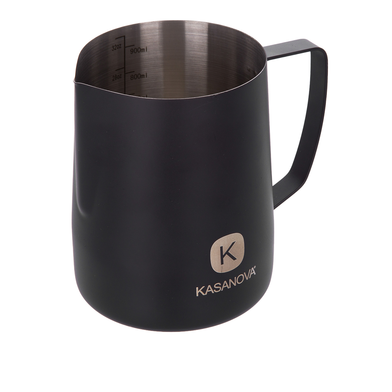 Bricco latte 900 ml acciaio inox nero