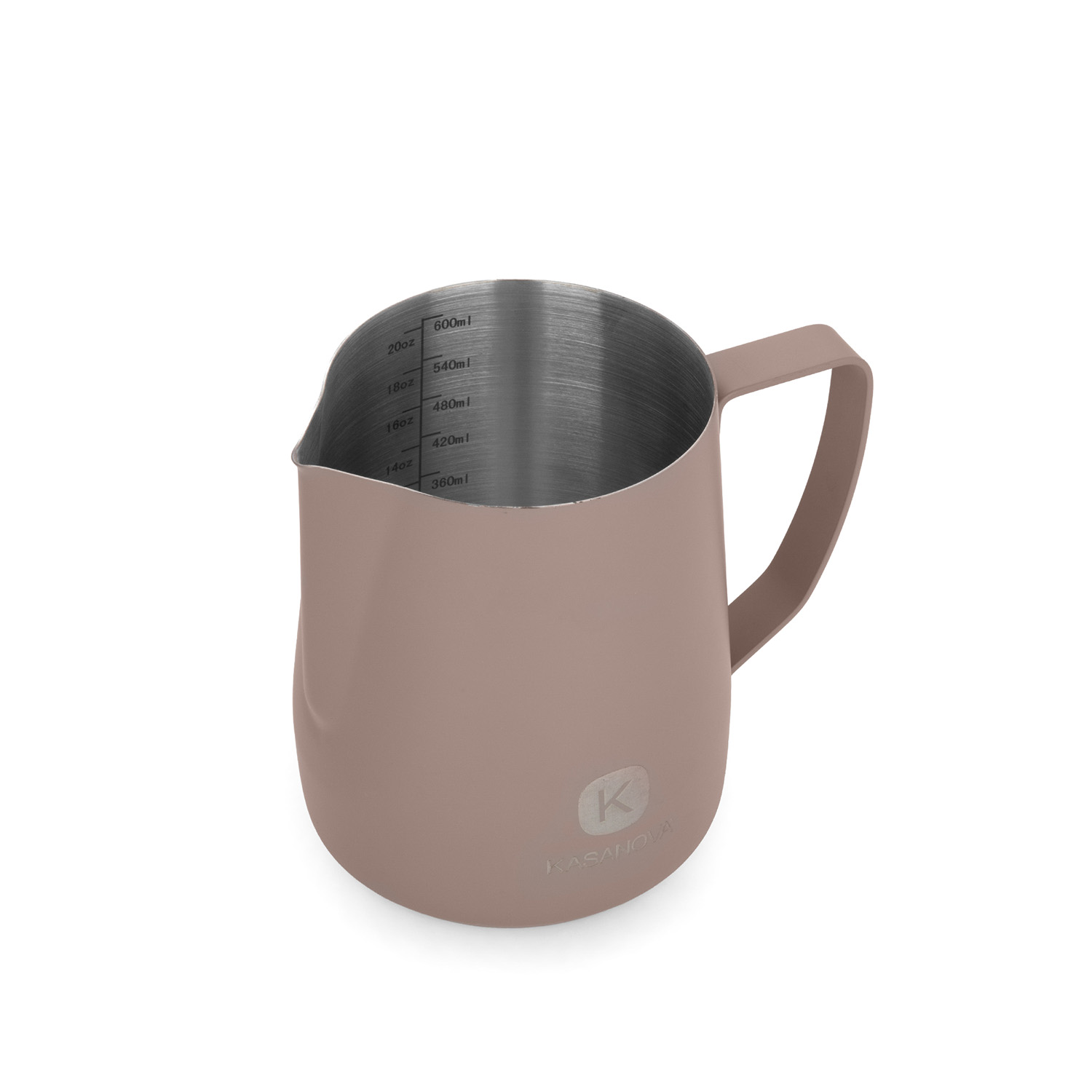 Bricco latte 600 ml acciaio inox taupe