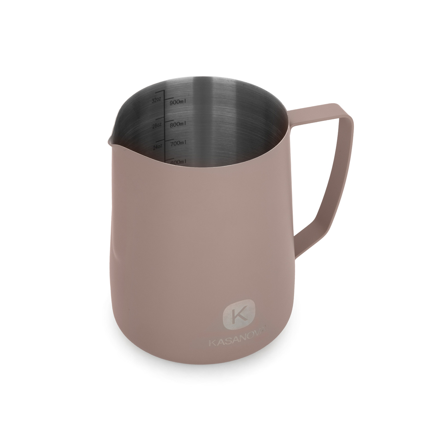 Bricco latte 900 ml acciaio inox taupe