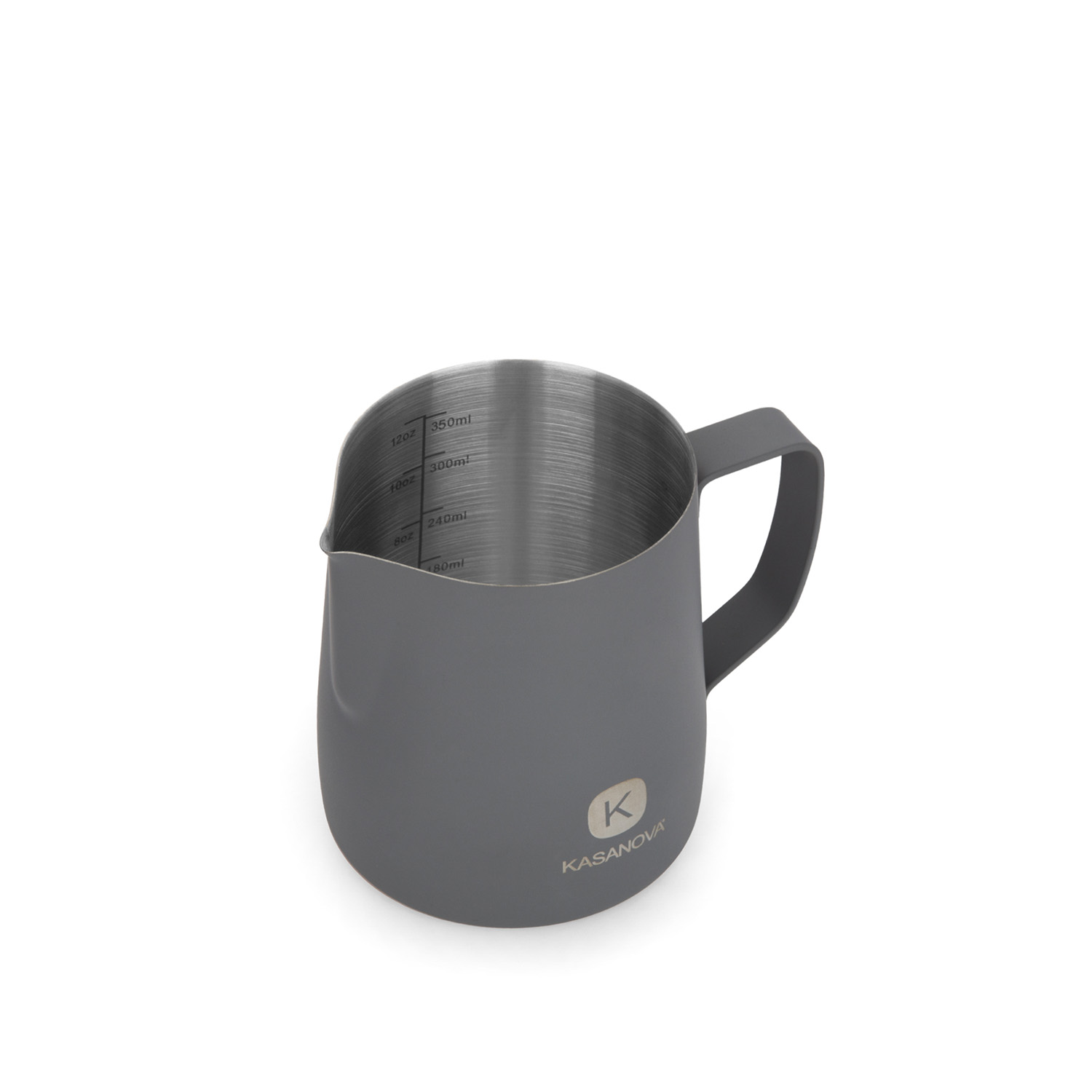 Bricco latte 350 ml in acciaio inox grigio