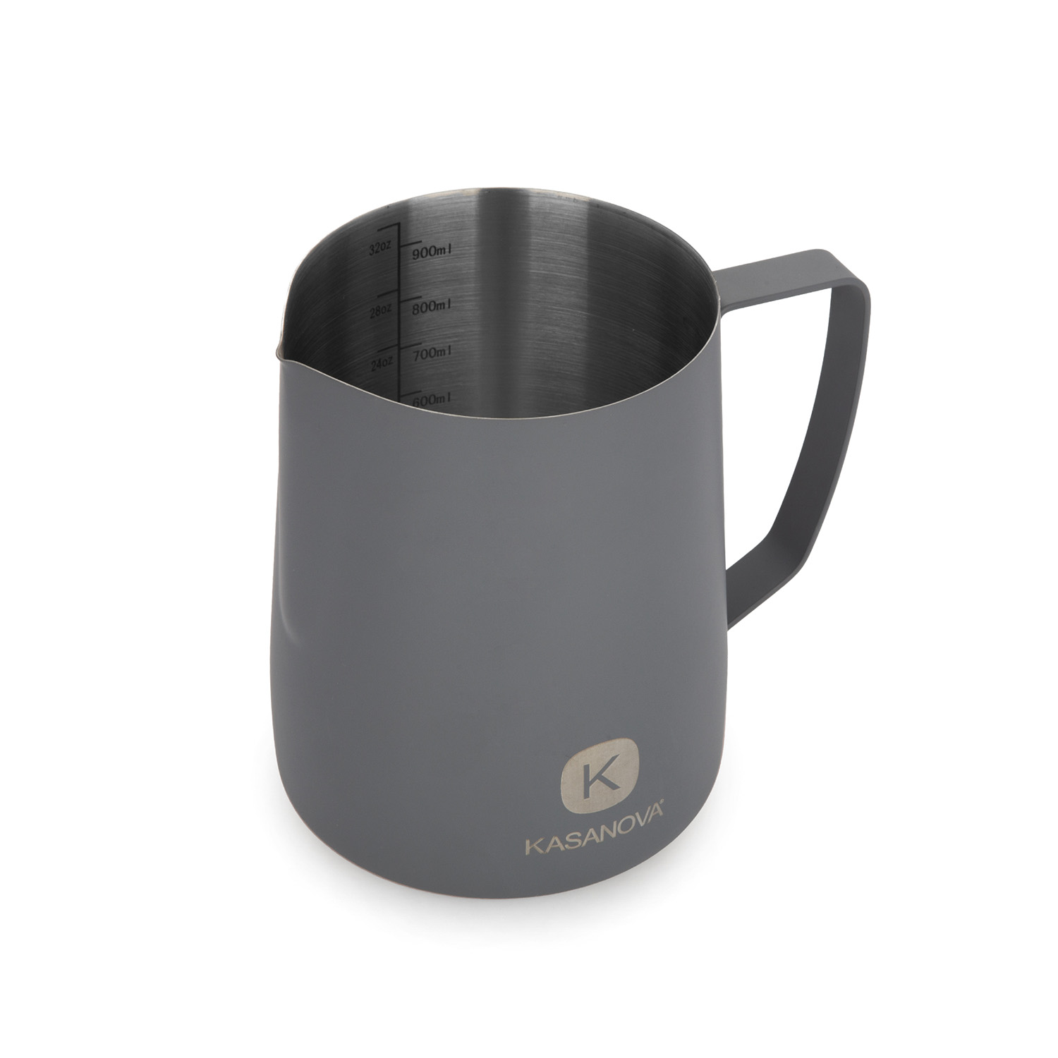 Bricco latte 900 ml acciaio inox grigio