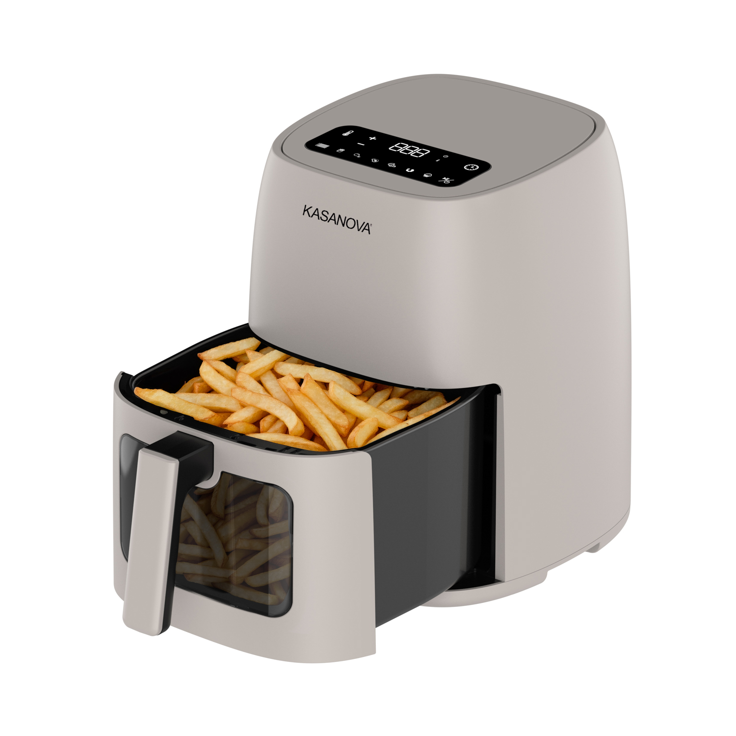 Friggitrice ad aria digitale 4 L 1500 W grigia