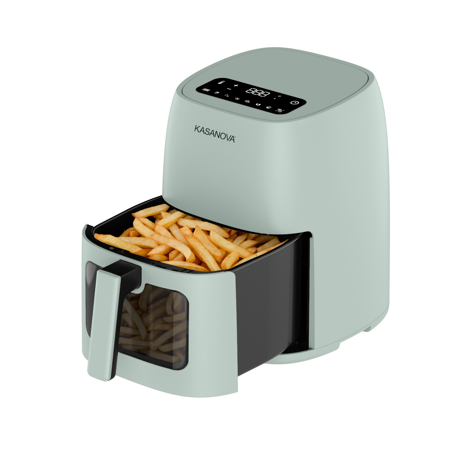 Friggitrice ad aria digitale 4 L 1500 W verde salvia