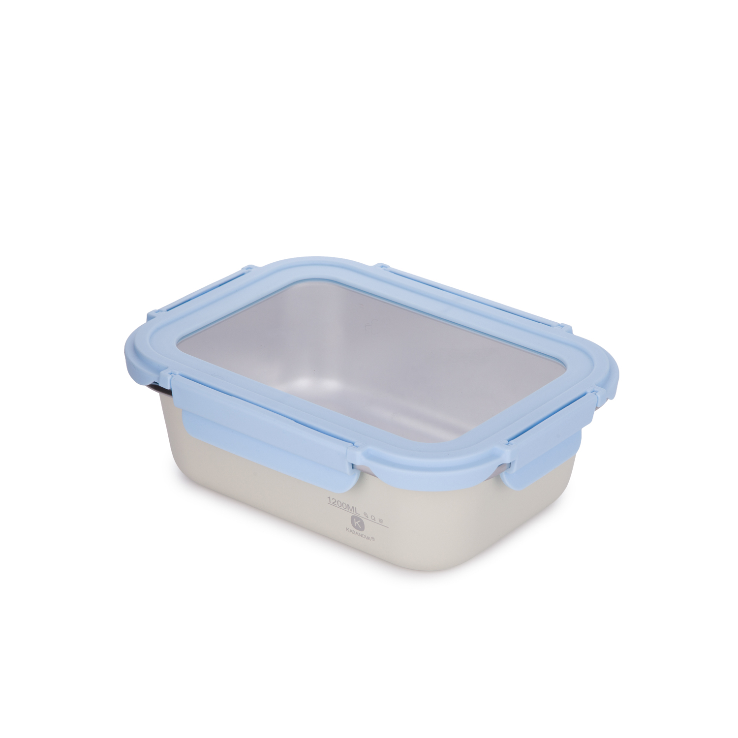 Contenitore alimentare 1,2 L acciaio inox azzurro