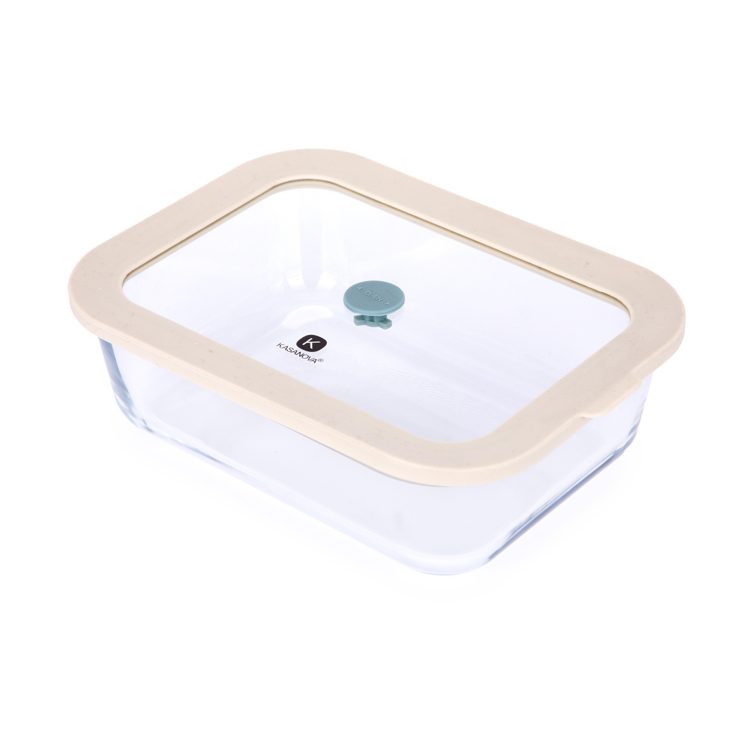 Contenitore alimentare 1,52 L vetro beige