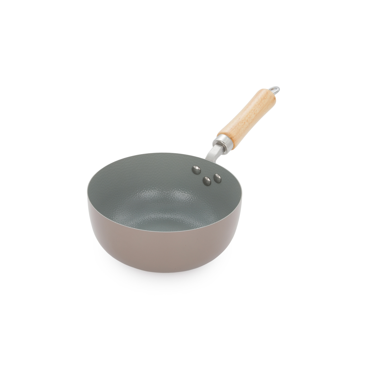 Padella saltapasta 20 cm acciaio al carbonio taupe