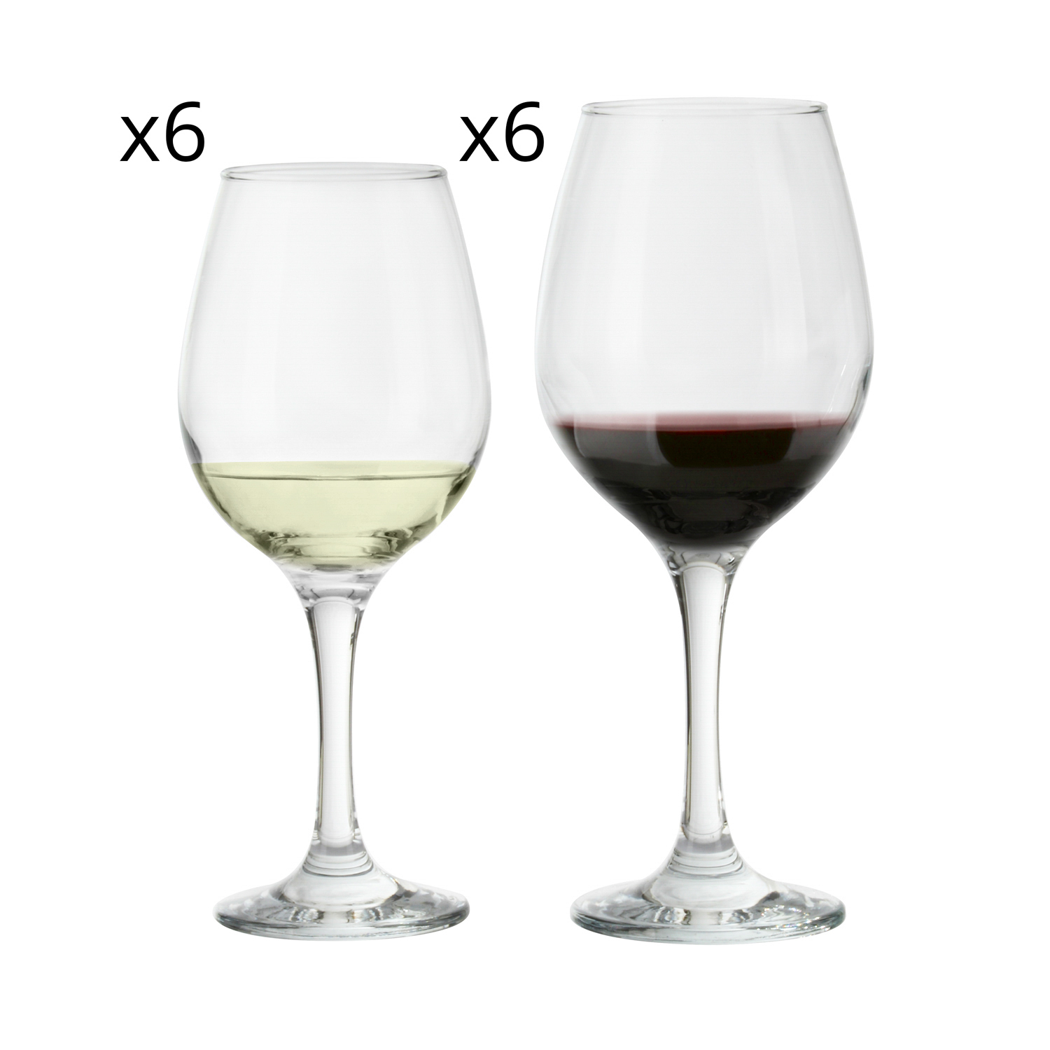 Set 12 calici vino Amber Pasabahce