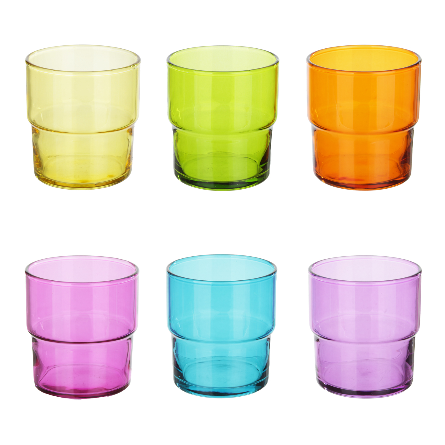 Set 6 bicchieri colorati 300 ml Hill Pasabahce