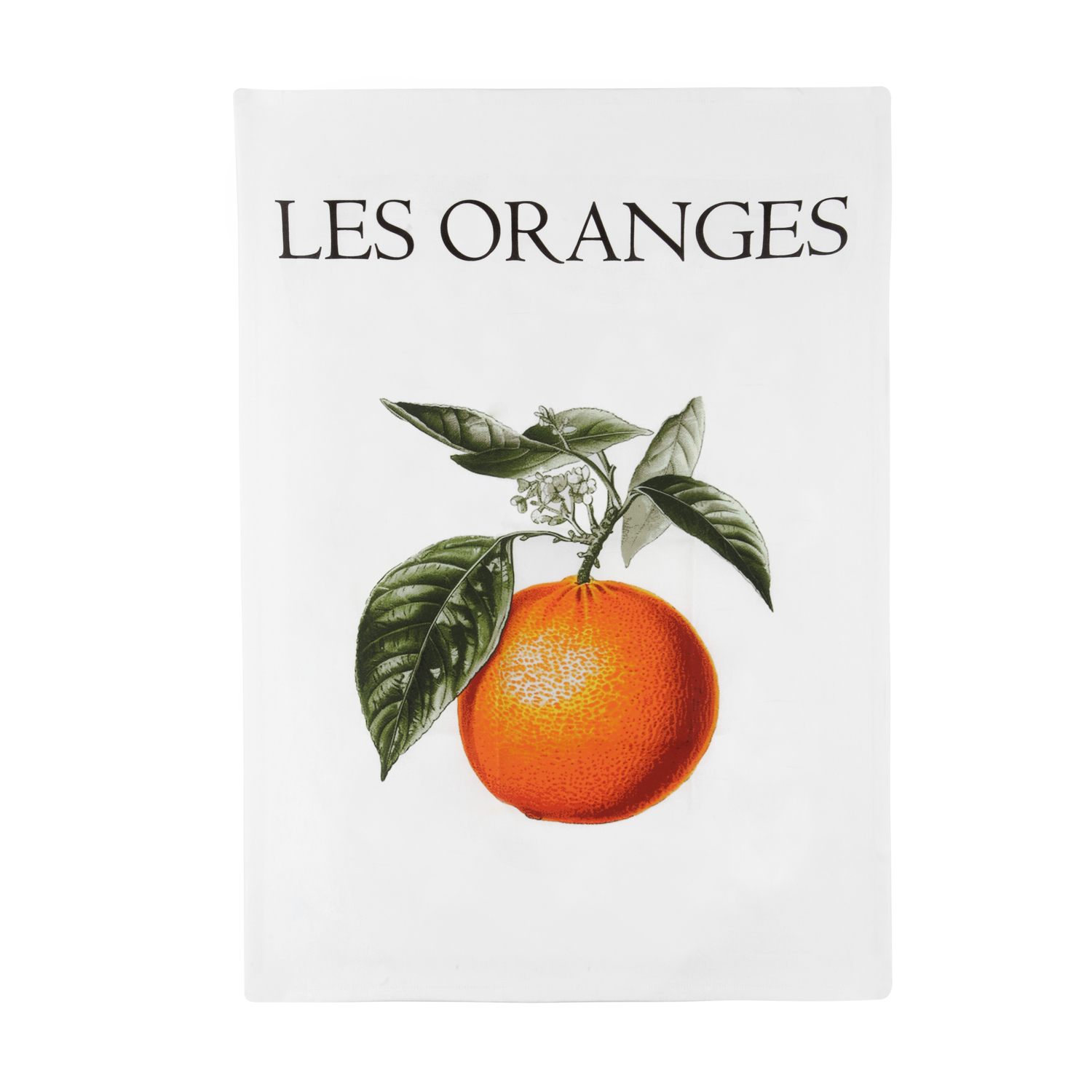 Strofinaccio Cucina Arancio 50x70 cm in Cotone con Scritta