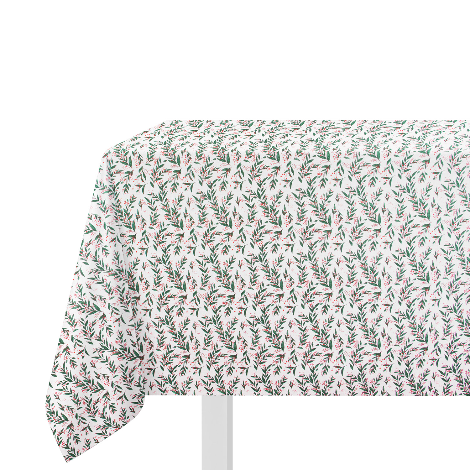 Tovaglia natalizia 140x180 cm agrifoglio