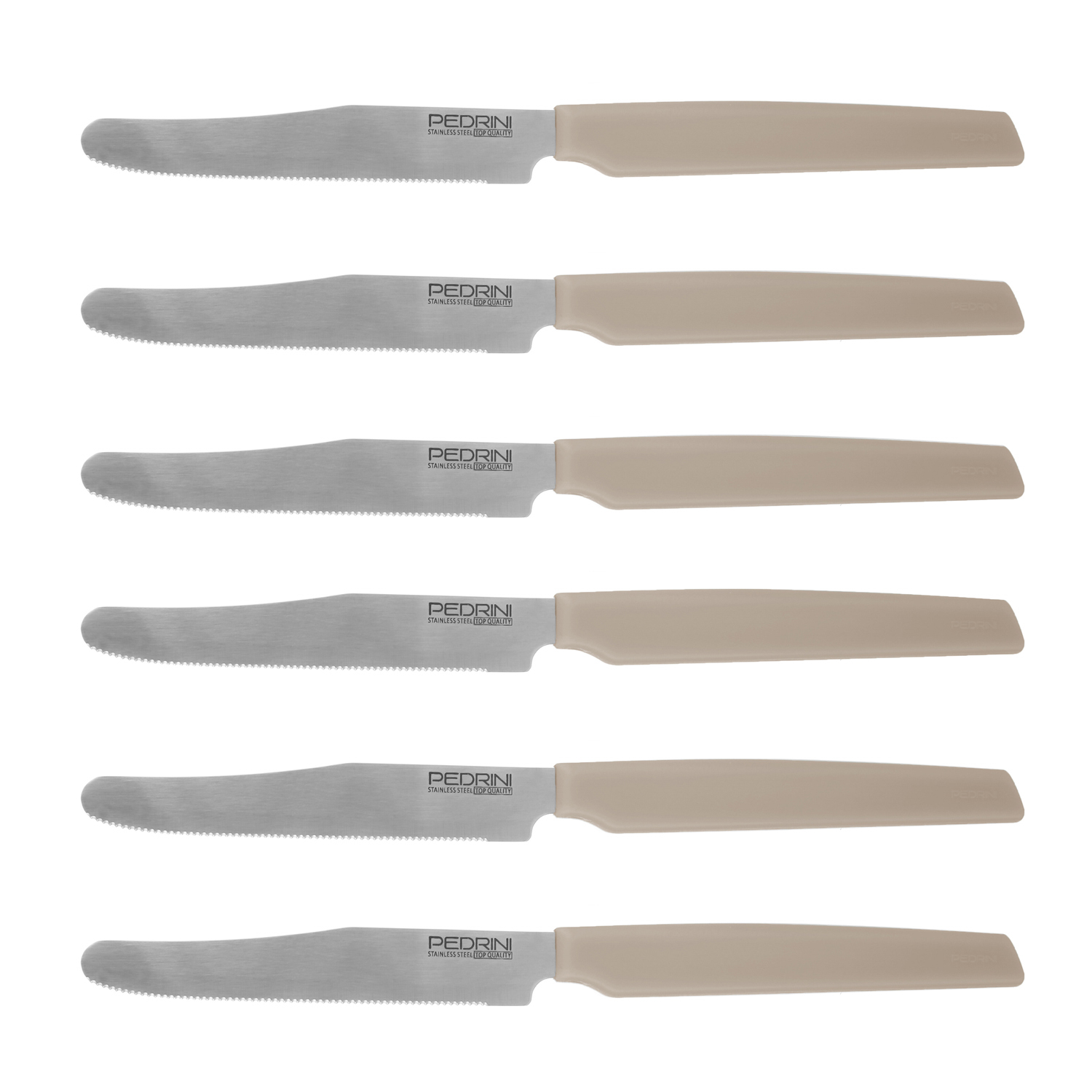 Set 6 coltelli tortora Active