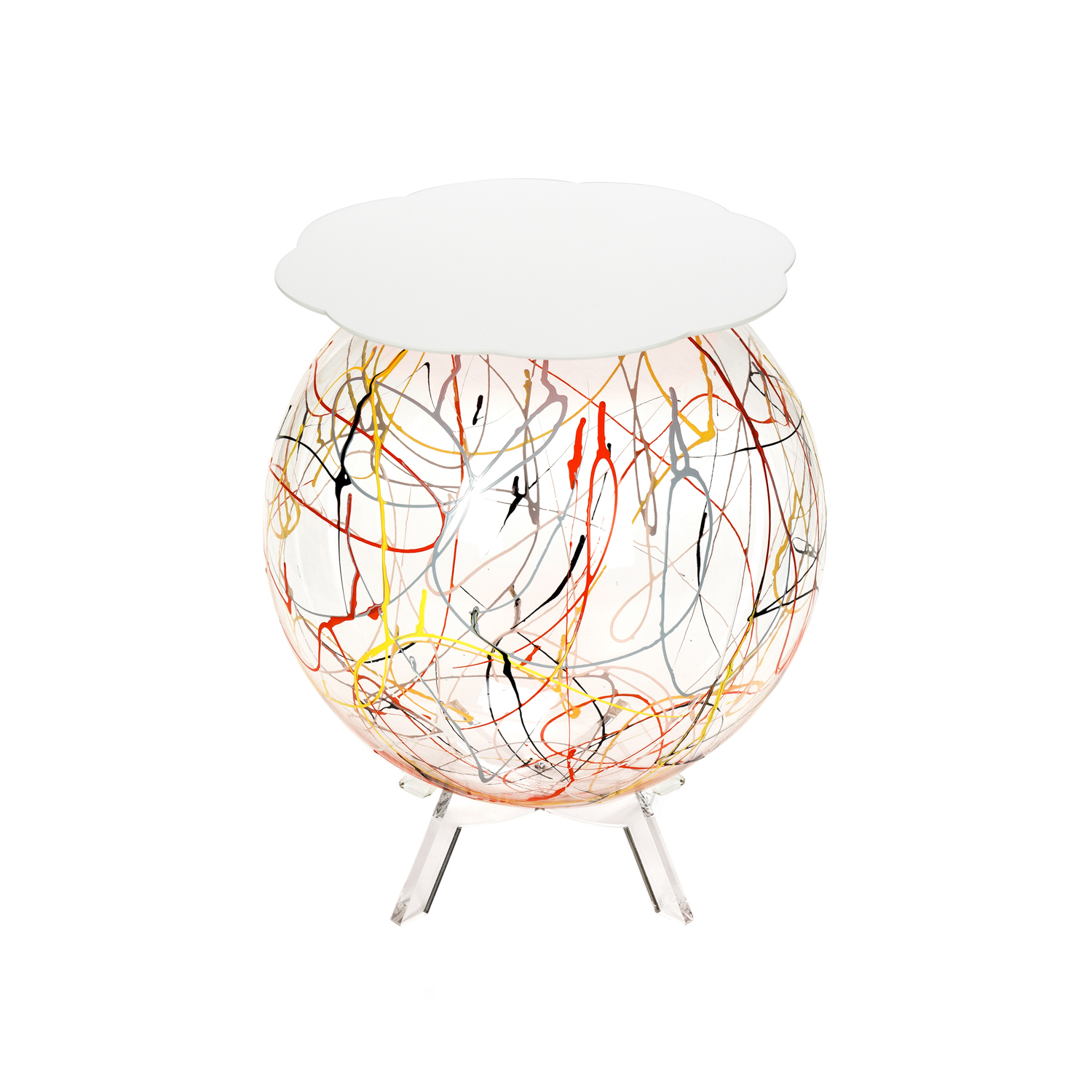 Tavolino Boollino 40x40x46 cm multicolore Iplex