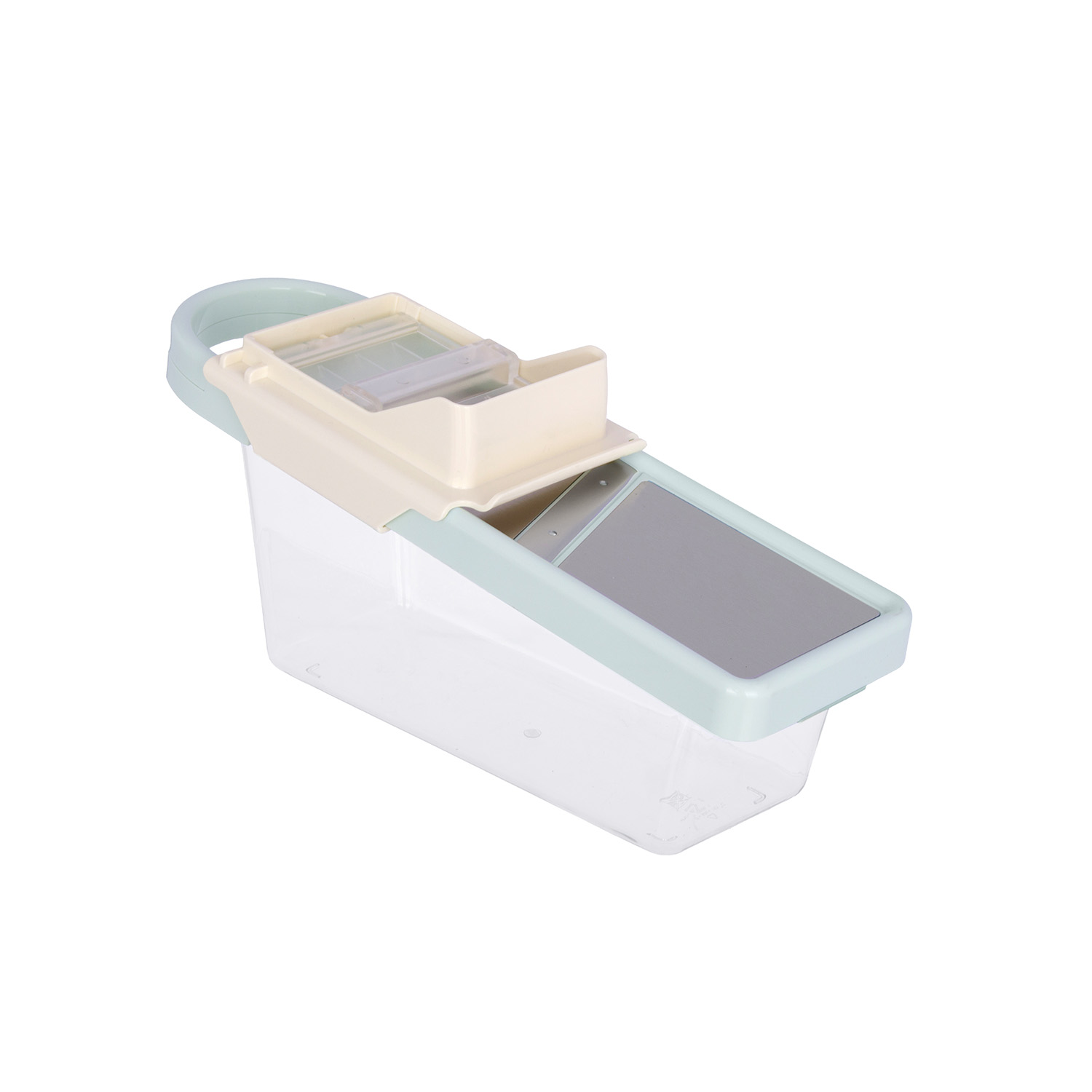 Mandolina manuale 2 lame con contenitore