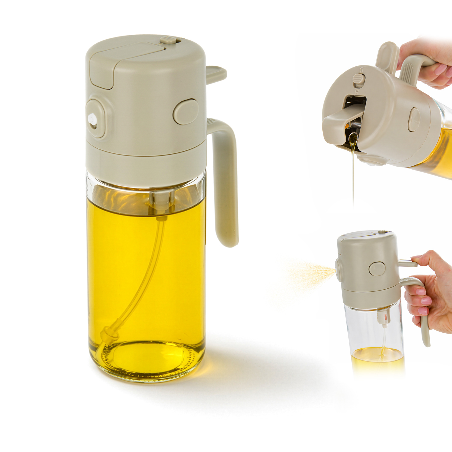 Oliera 2 in 1 spray e a filo beige