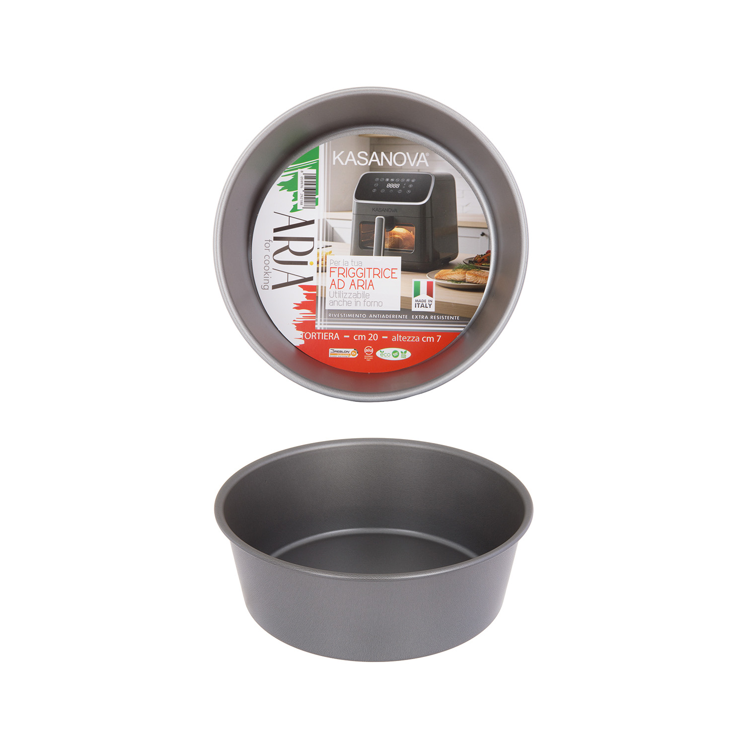 Tortiera alta 20 cm per friggitrice e forno Aria