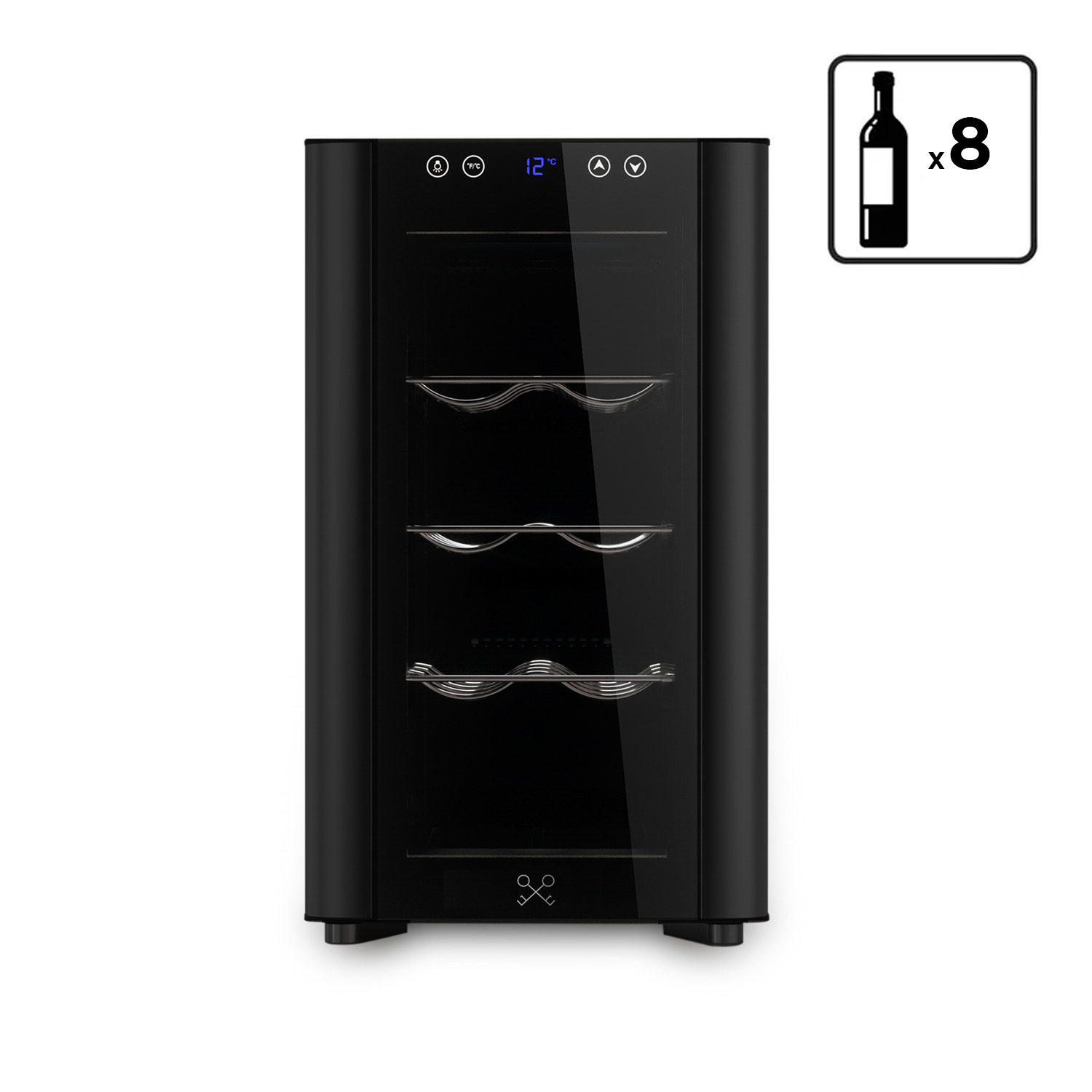 Les Petits Champs Nera Cantinetta Da 8 Bottiglie Free Standing - Immagine 2